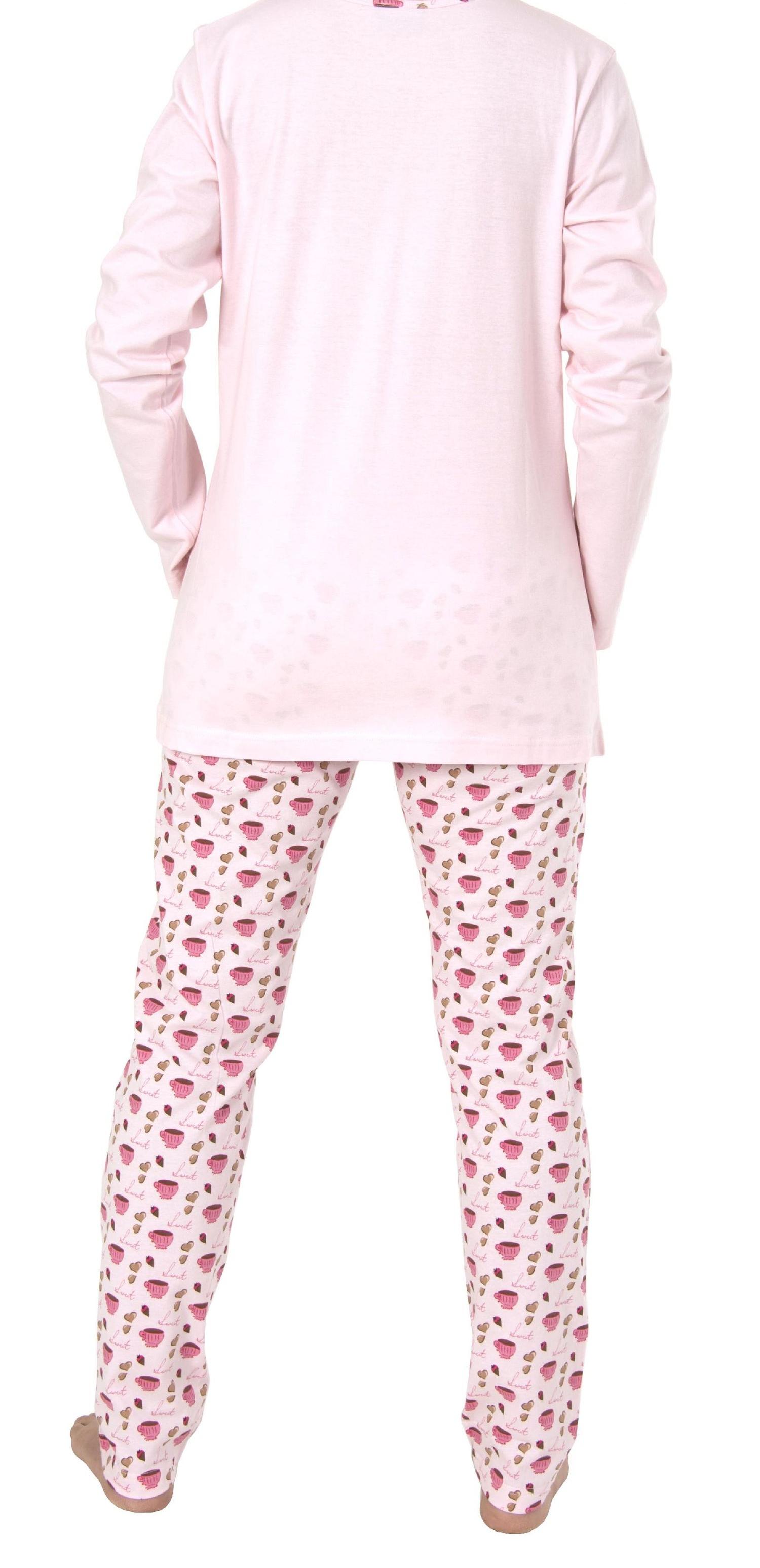 Lässiger Damen Pyjama Schlafanzug lang -191 201 90 206 Lässiger Damen Pyjama Schlafanzug lang -191 201 90 206