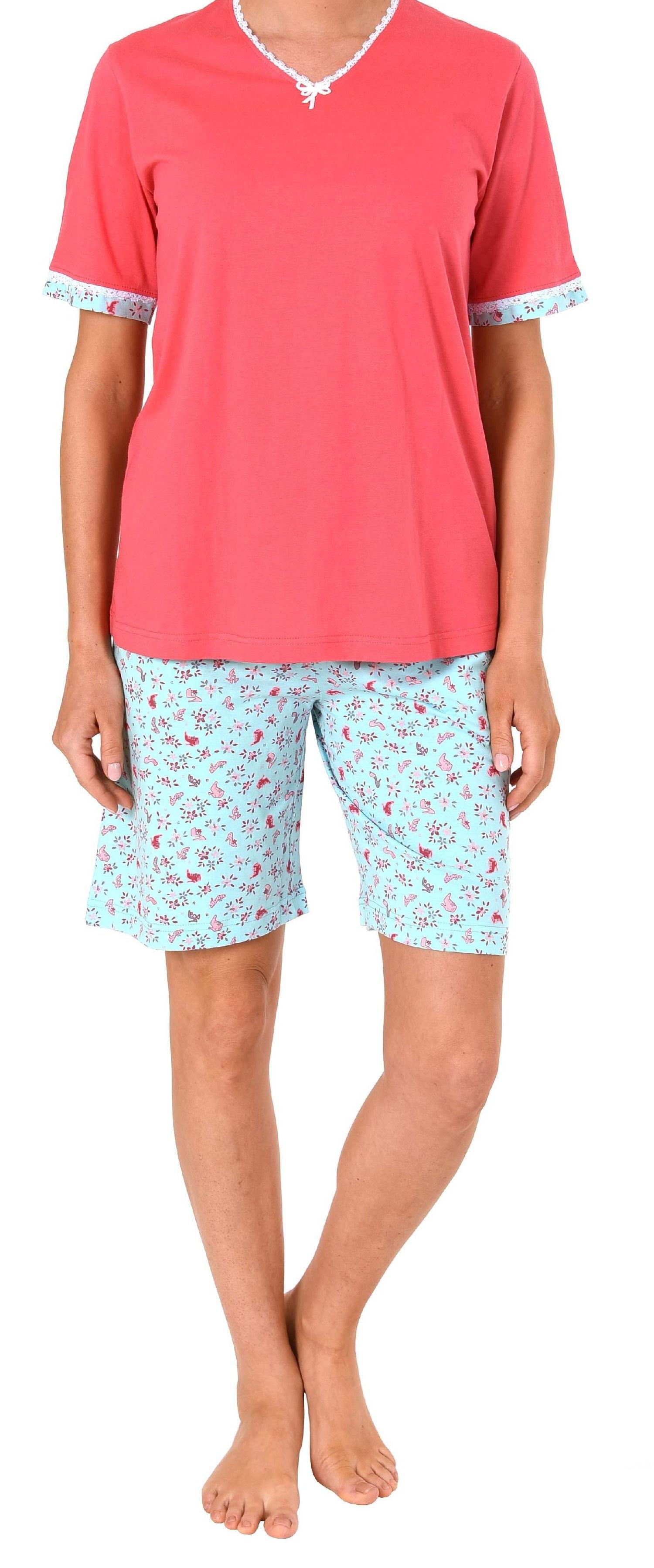 Normann Damen Shorty-Pyjama kurzarm - auch in Übergrössen erhältlich bis Grösse 60/62 - 191 205 90 214 Normann Damen Shorty-Pyjama kurzarm - auch in Übergrössen erhältlich bis Grösse 60/62 - 191 205 90 214