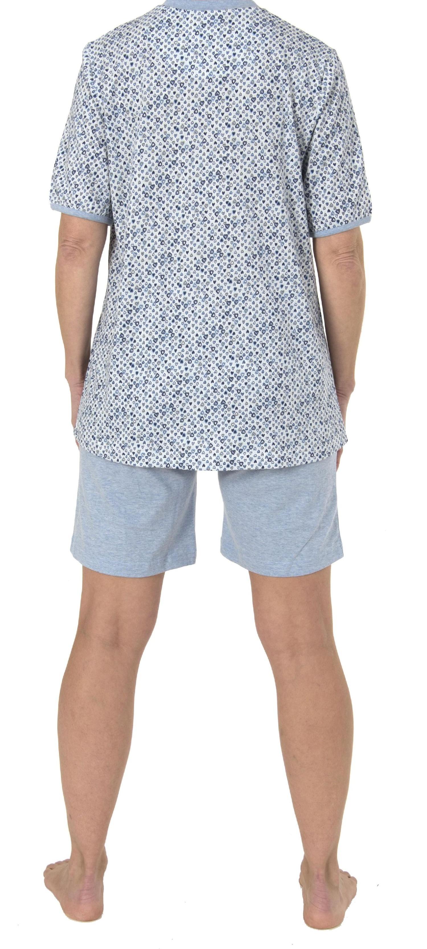 Damen Shorty Pyjama kurzarm im edlem Herz/Tupfen/Punkte-Design 191 205 90 218 Damen Shorty Pyjama kurzarm im edlem Herz/Tupfen/Punkte-Design 191 205 90 218