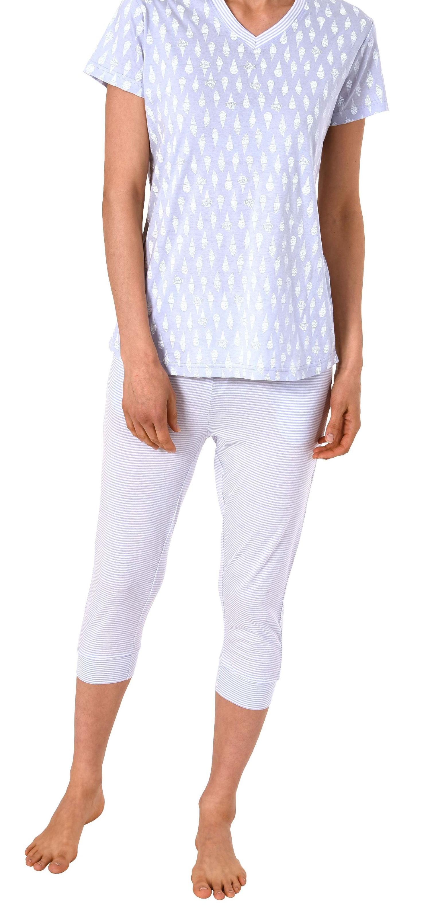 Normann Damen Shorty-Pyjama kurzarm mit Ananas als Motiv, coole Optik - 191 205 90 216 Normann Damen Shorty-Pyjama kurzarm mit Ananas als Motiv, coole Optik - 191 205 90 216