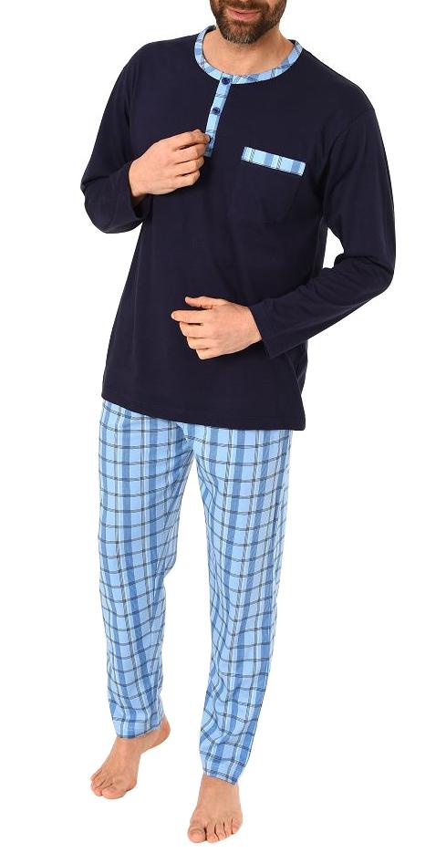Herren Pyjama mit karo Hose - Mix and Match Optik - auch in Übergrössen 291 101 90 640