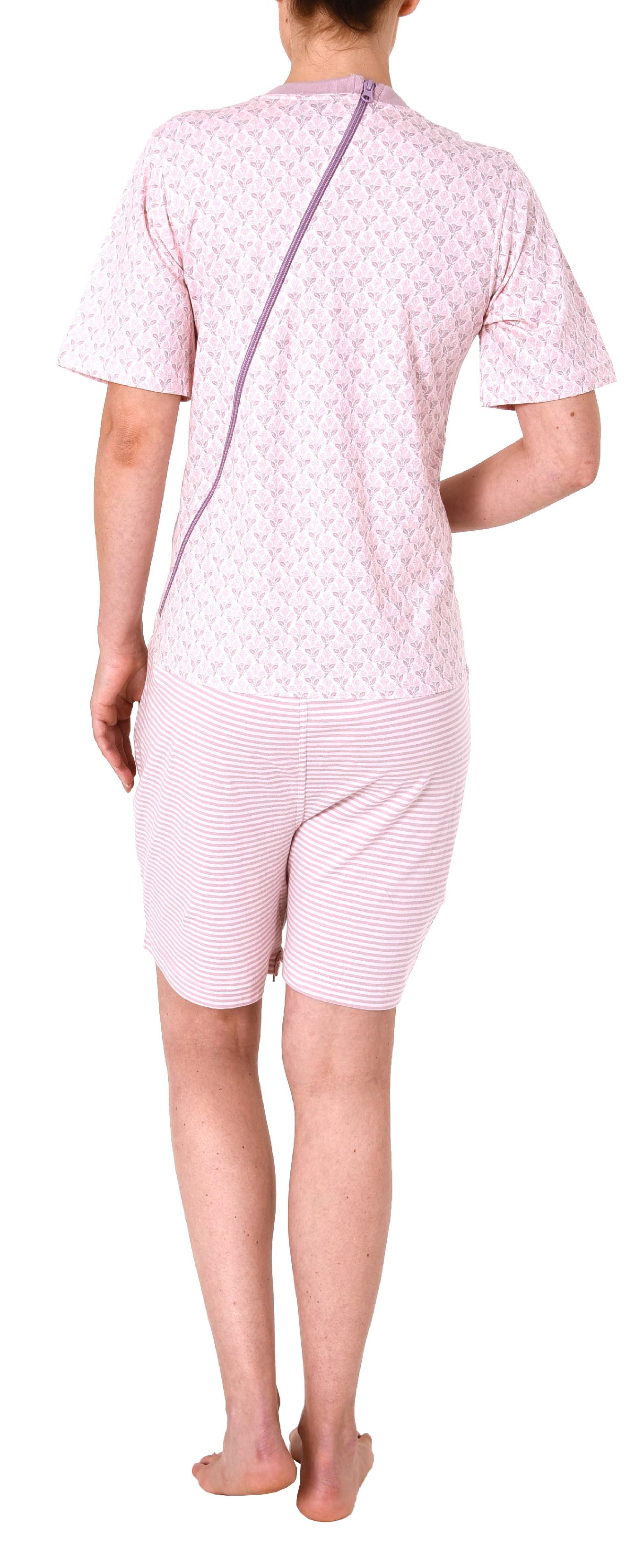 Damen Pflegeoverall 1/2 Arm, mit Reißverschluss am Rücken und am Bein - 291 271 90 102