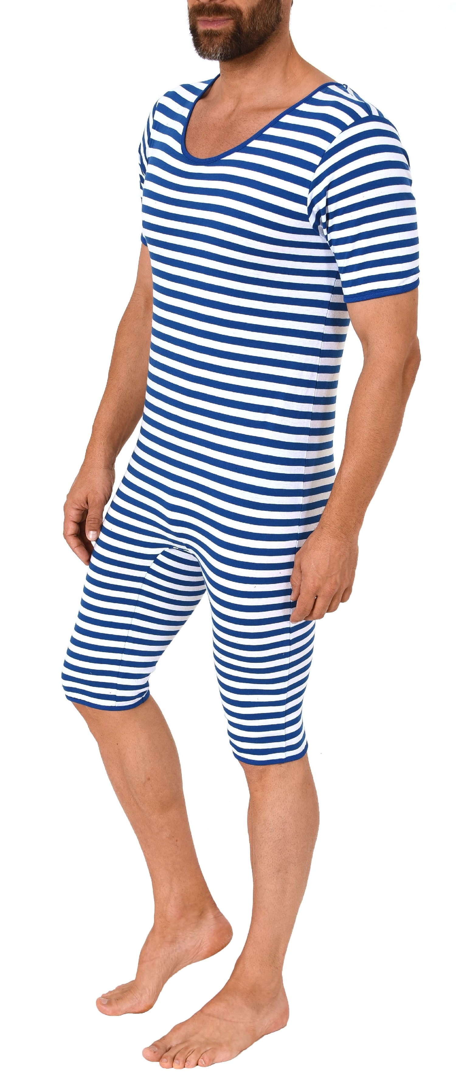 Herren oder Damen Karneval Badeanzug Unisex Einteiler Fasching Kostüm, geringelt 64282 Herren oder Damen Karneval Badeanzug Unisex Einteiler Fasching Kostüm, geringelt 64282