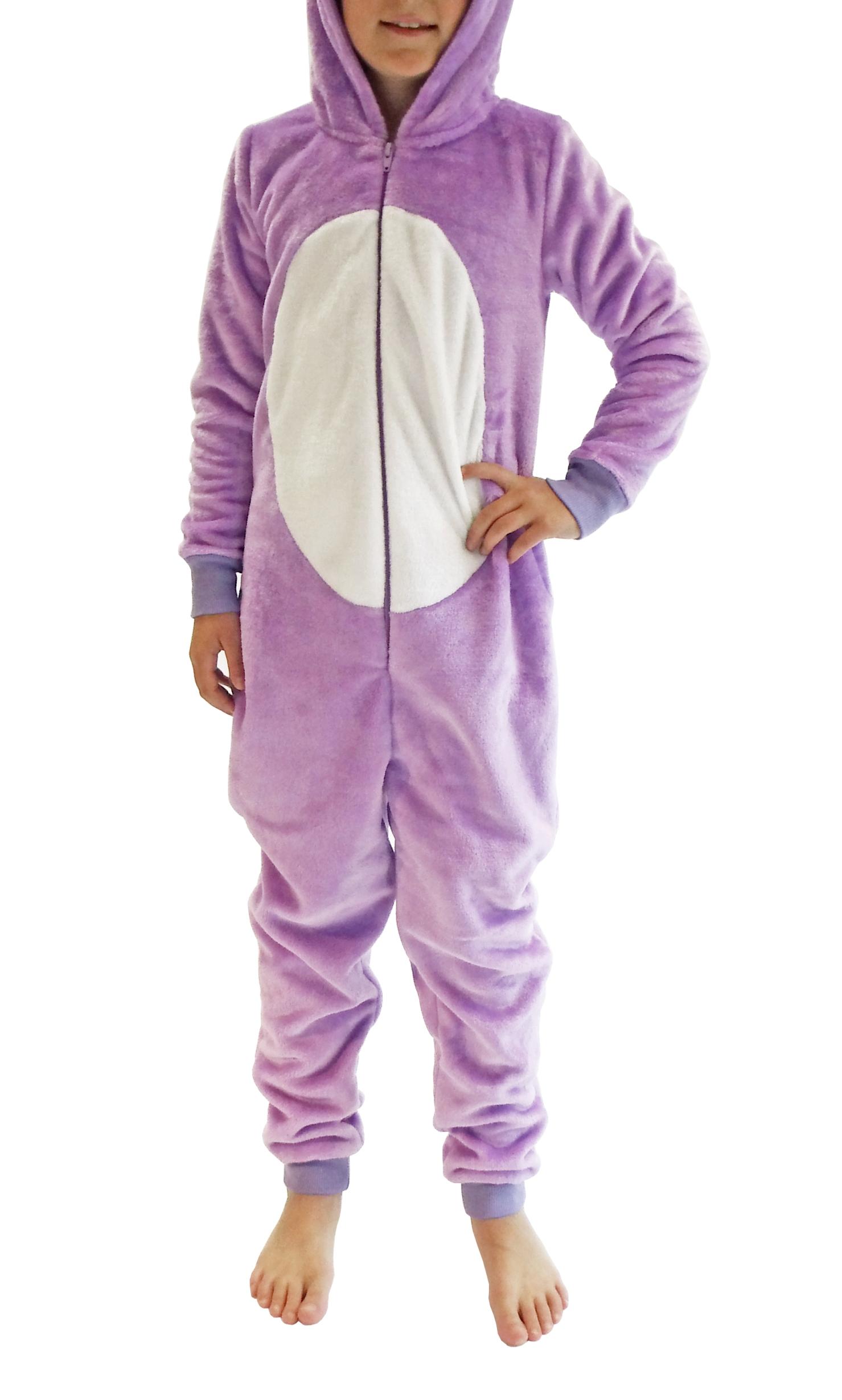 Kinder Karnevalskostüm Unisex Jumpsuit Overall Onesie Schlafanzug in tollen Tier Motiven