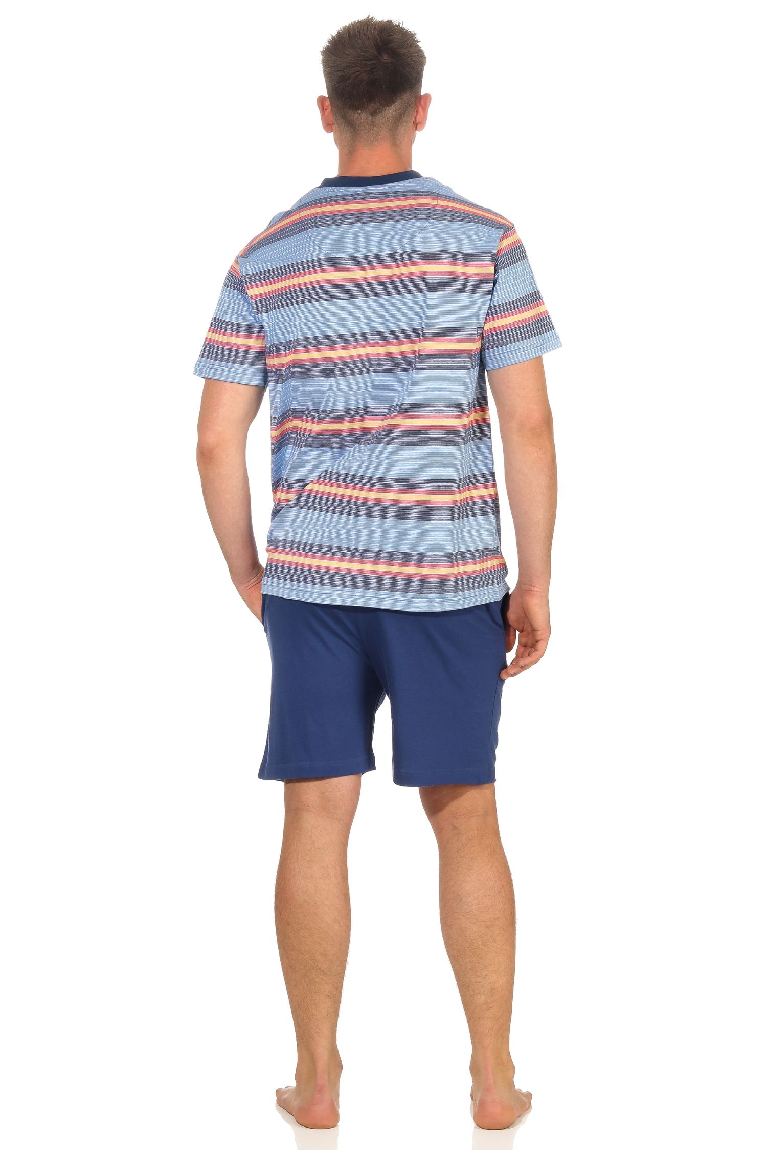 Herren Pyjama Shorty kurzarm Schlafanzug in toller Streifenoptik - 102 105 90 778 Herren Pyjama Shorty kurzarm Schlafanzug in toller Streifenoptik - 102 105 90 778