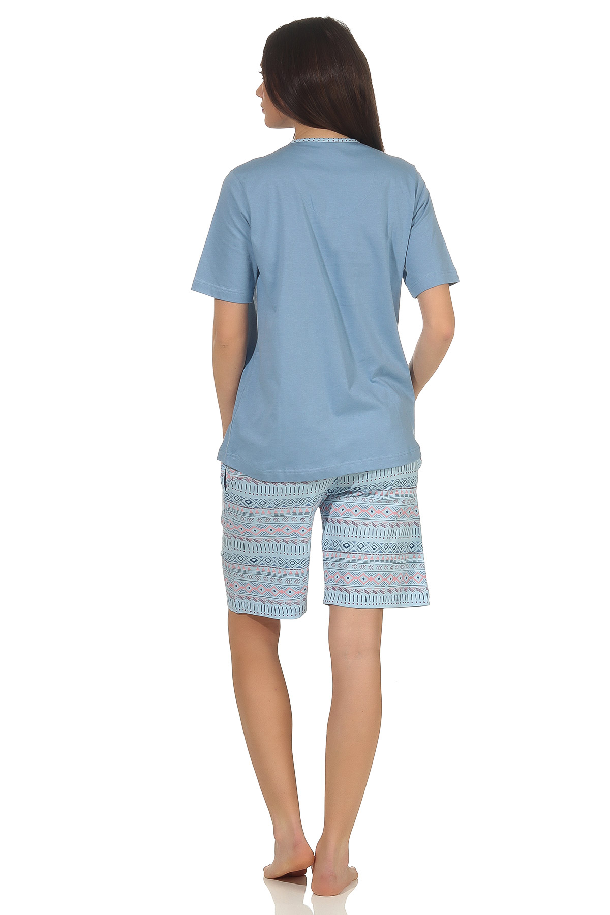 Damen Shorty Pyjama kurzarm Ethnolook – auch in Übergrössen bis Grösse 60/62 – 102 204 90 226 Damen Shorty Pyjama kurzarm Ethnolook – auch in Übergrössen bis Grösse 60/62 – 102 90 226