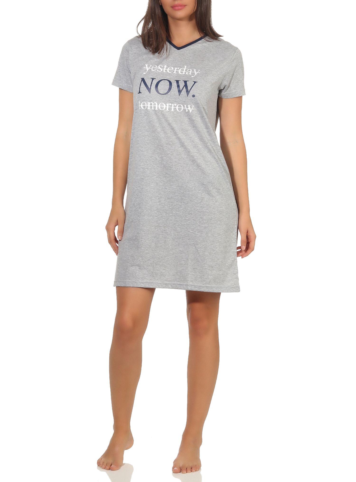 Damen kurzarm Nachthemd 64229 Damen kurzarm Nachthemd 64229