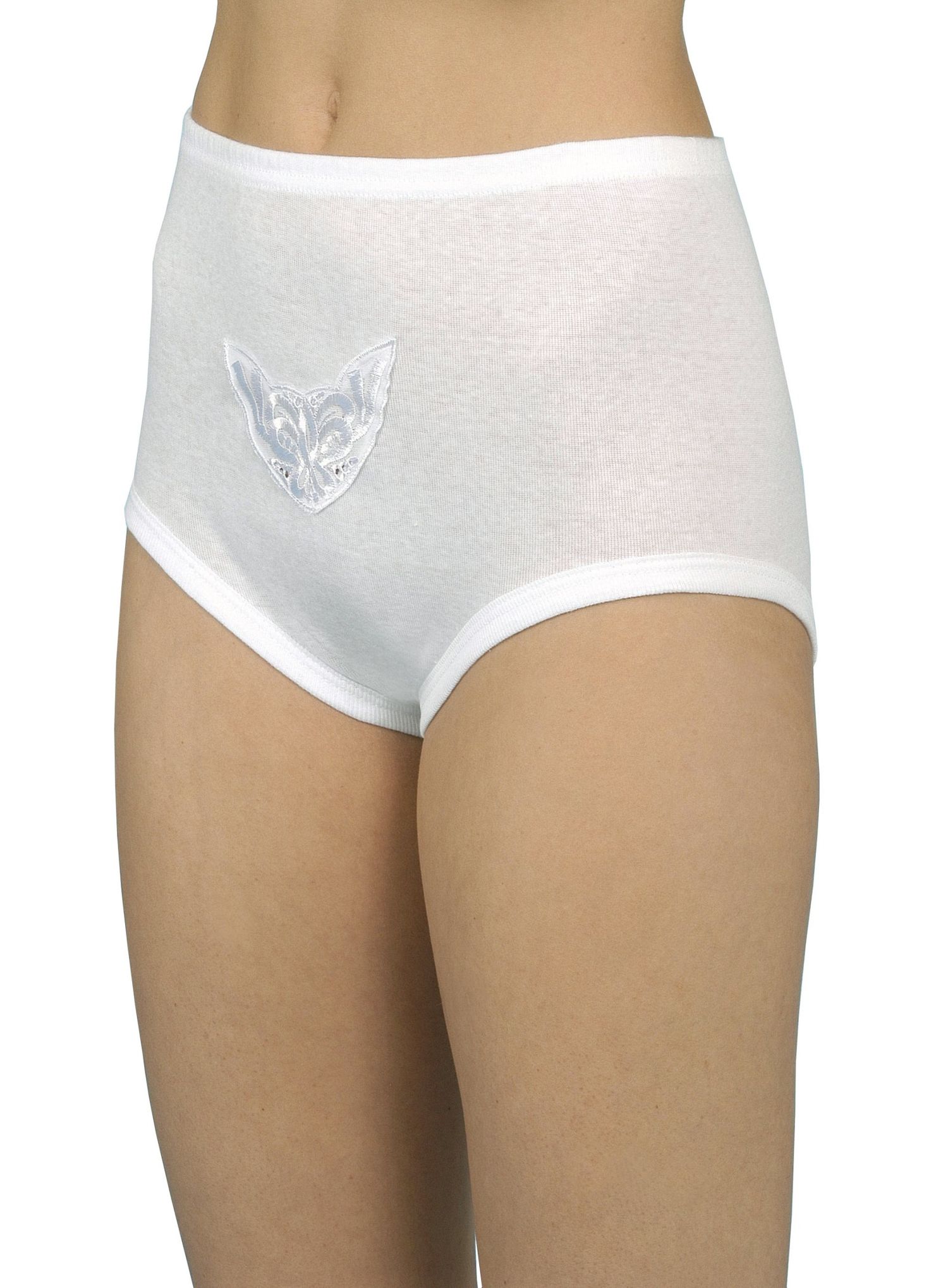 6er Pack Damen Taillenslip weiß mit Spitze 100% Baumwolle Grössen 36/38 - 52/54 6er Pack Damen Taillenslip weiß mit Spitze 100% Baumwolle Grössen 36/38 - 52/54