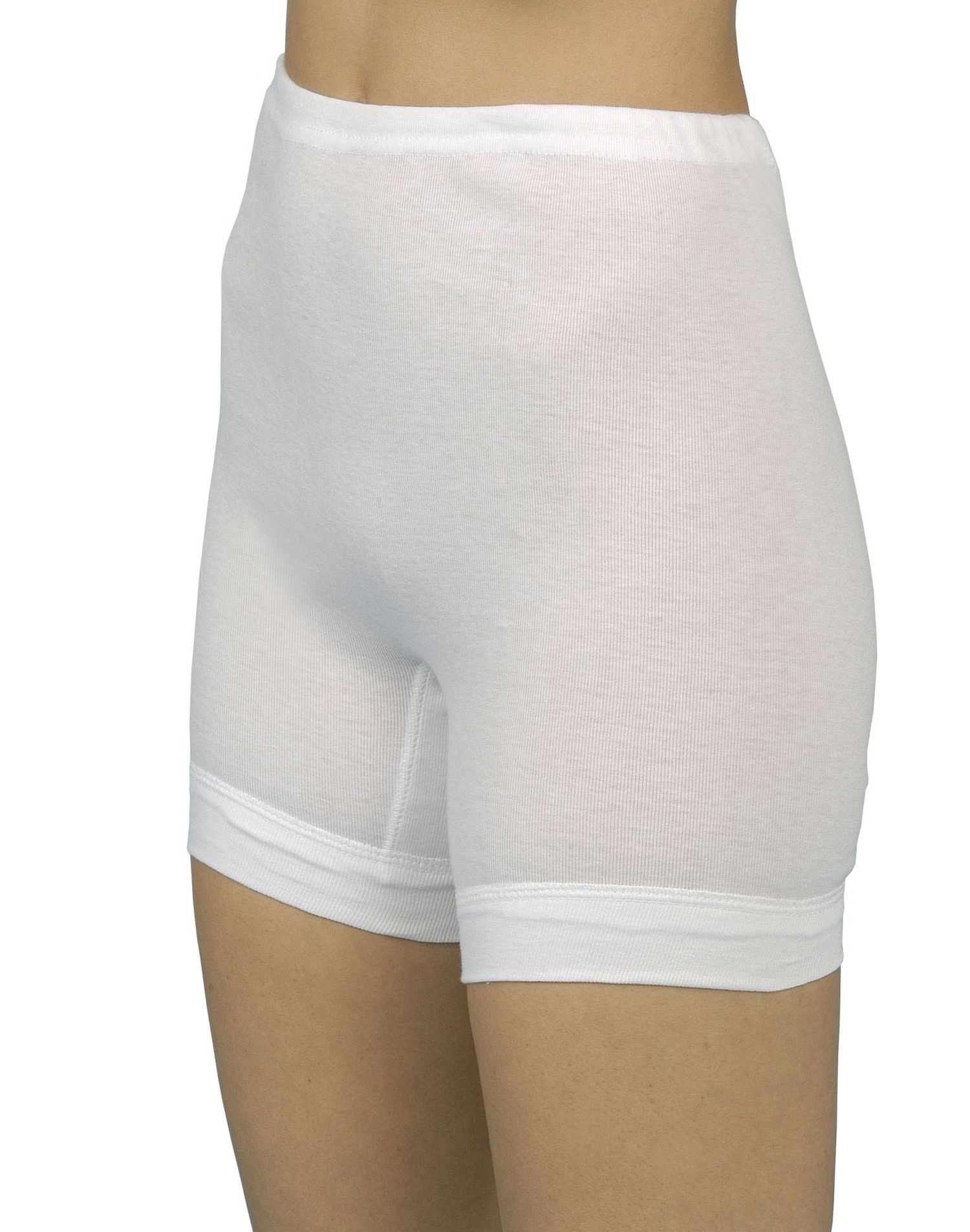 2erpack Damen Pagen-Schlüpfer mit längerem Bein weiß ohne Seitennähte aus 100 % Baumwolle 2erpack Damen Pagen-Schlüpfer mit längerem Bein weiß ohne Seitennähte aus 100 % Baumwolle