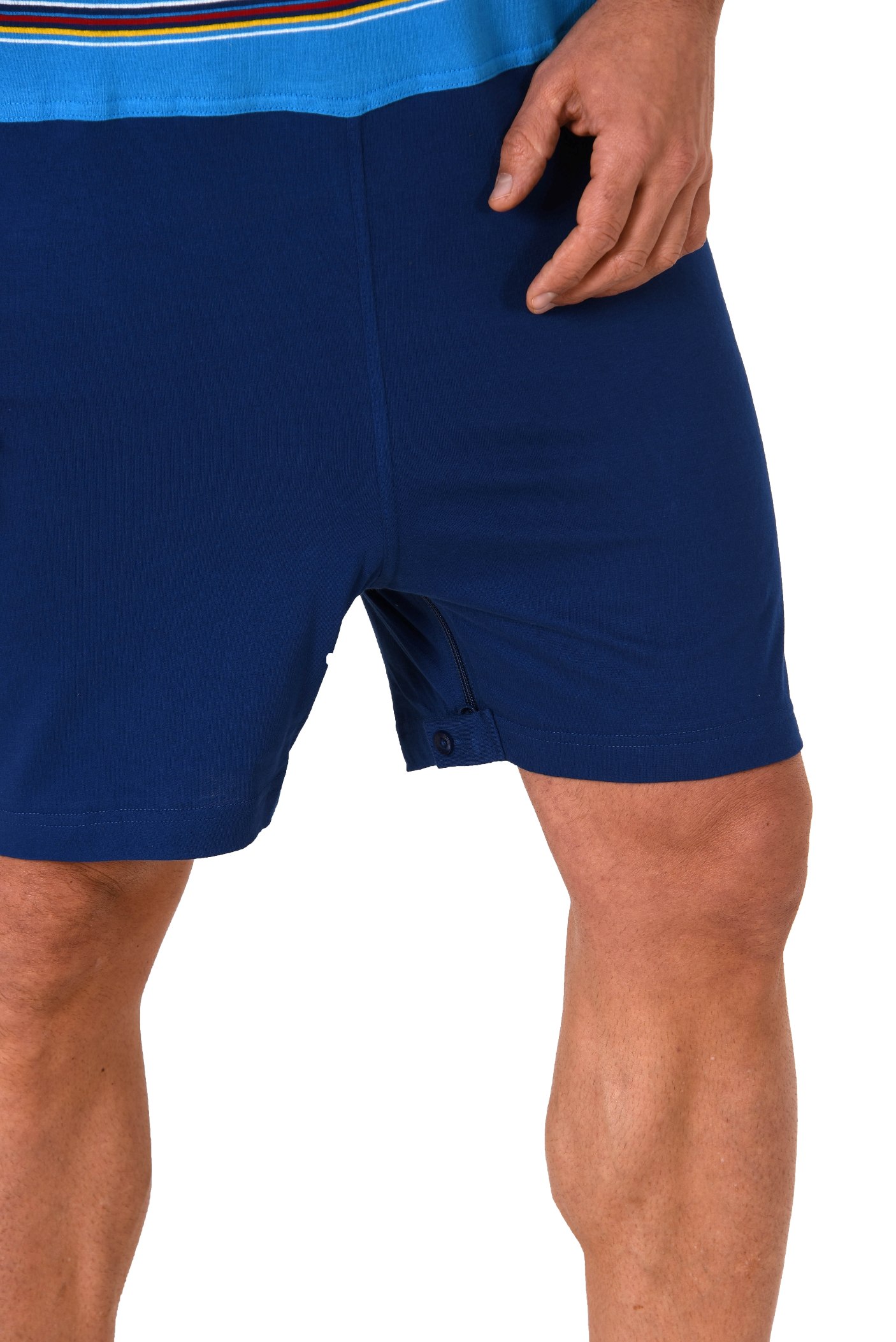 Herren Pflegeoverall kurzarm mit Reissverschluss am Rücken und Bein 161 171 90 724