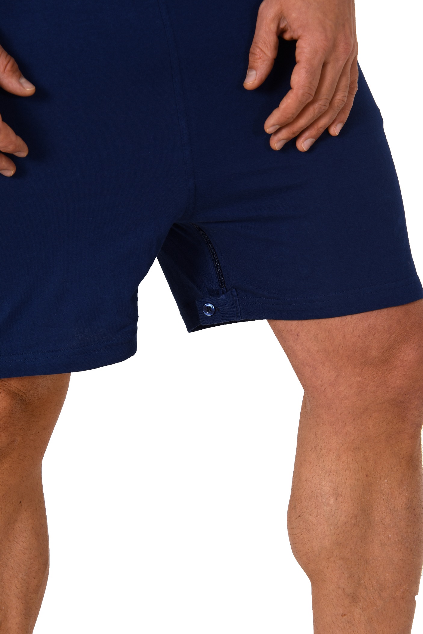 Herren Pflegeoverall kurzarm mit Reissverschluss am Rücken und Bein 181 171 90 504