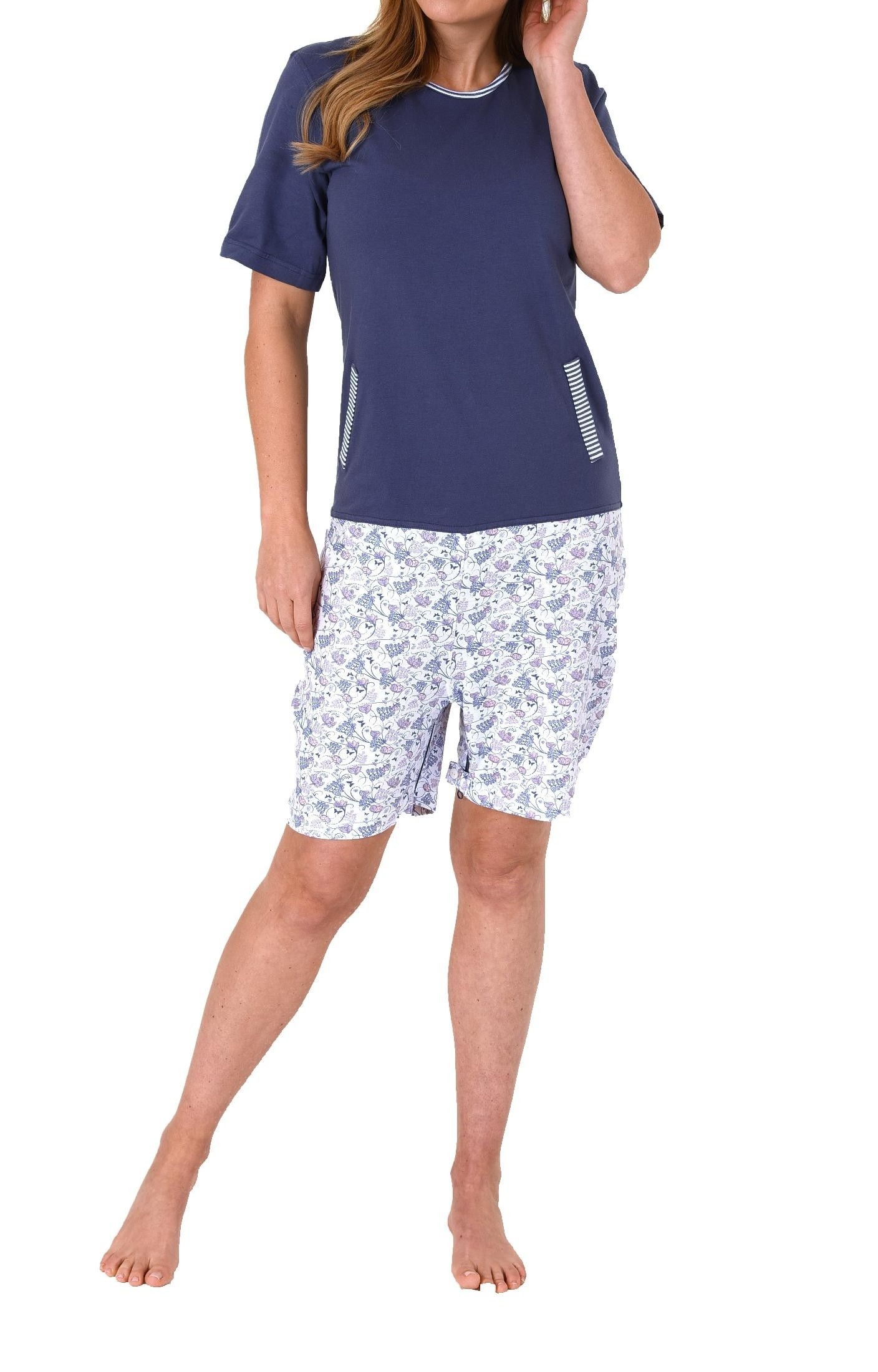 Damen Pflegeoverall kurzarm mit Reissverschluss am Rücken und am Bein Damen Pflegeoverall kurzarm mit Reissverschluss am Rücken und am Bein
