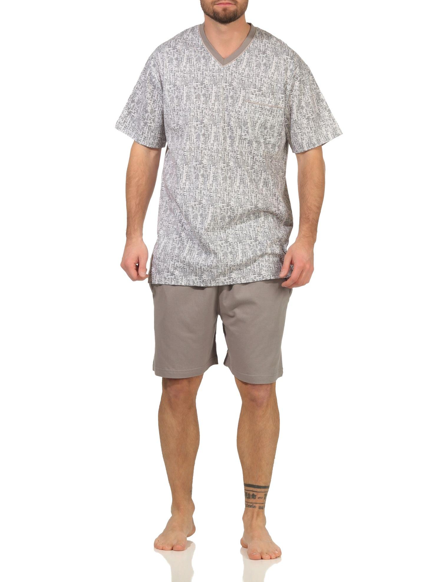 Herren Shorty kurzarm Schlafanzug Pyjama - 112 105 90 522