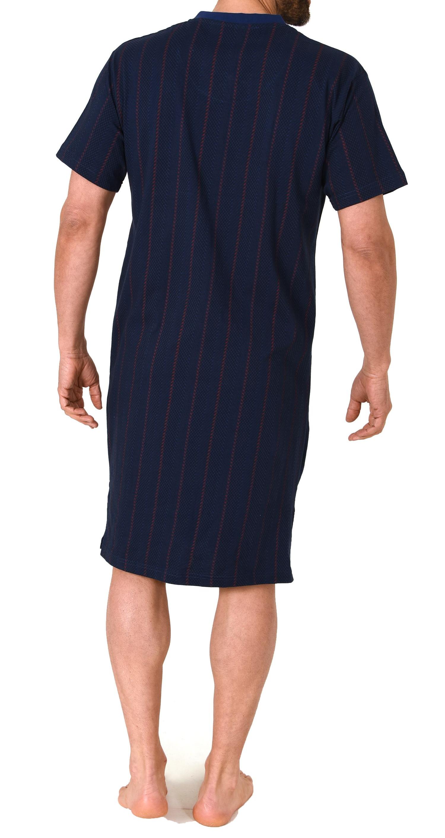 Herren Nachthemd kurzarm in eleganter Streifenoptik - auch in Übergrössen - 102 111 90 518 Herren Nachthemd kurzarm in eleganter Streifenoptik - auch in Übergrössen - 102 111 90 518