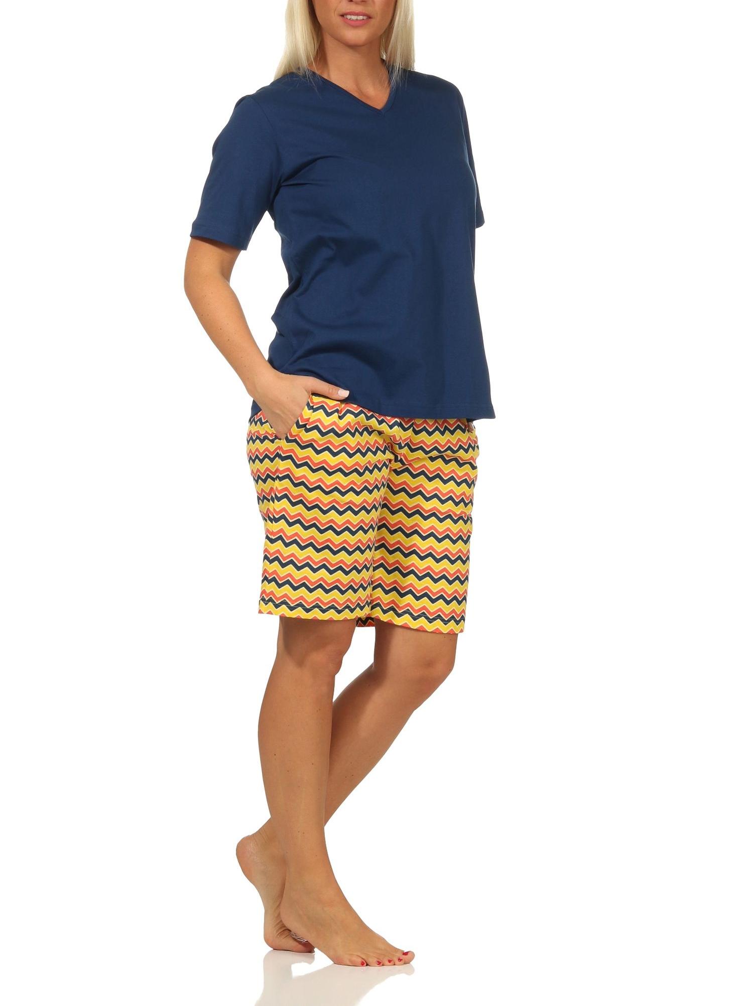 Damen kurzarm Schlafanzug Shorty Pyjama im Ethnostyle – auch in Übergrössen – 112 205 899 Damen kurzarm Schlafanzug Shorty Pyjama im Ethnostyle – auch in Übergrössen – 112 205 899