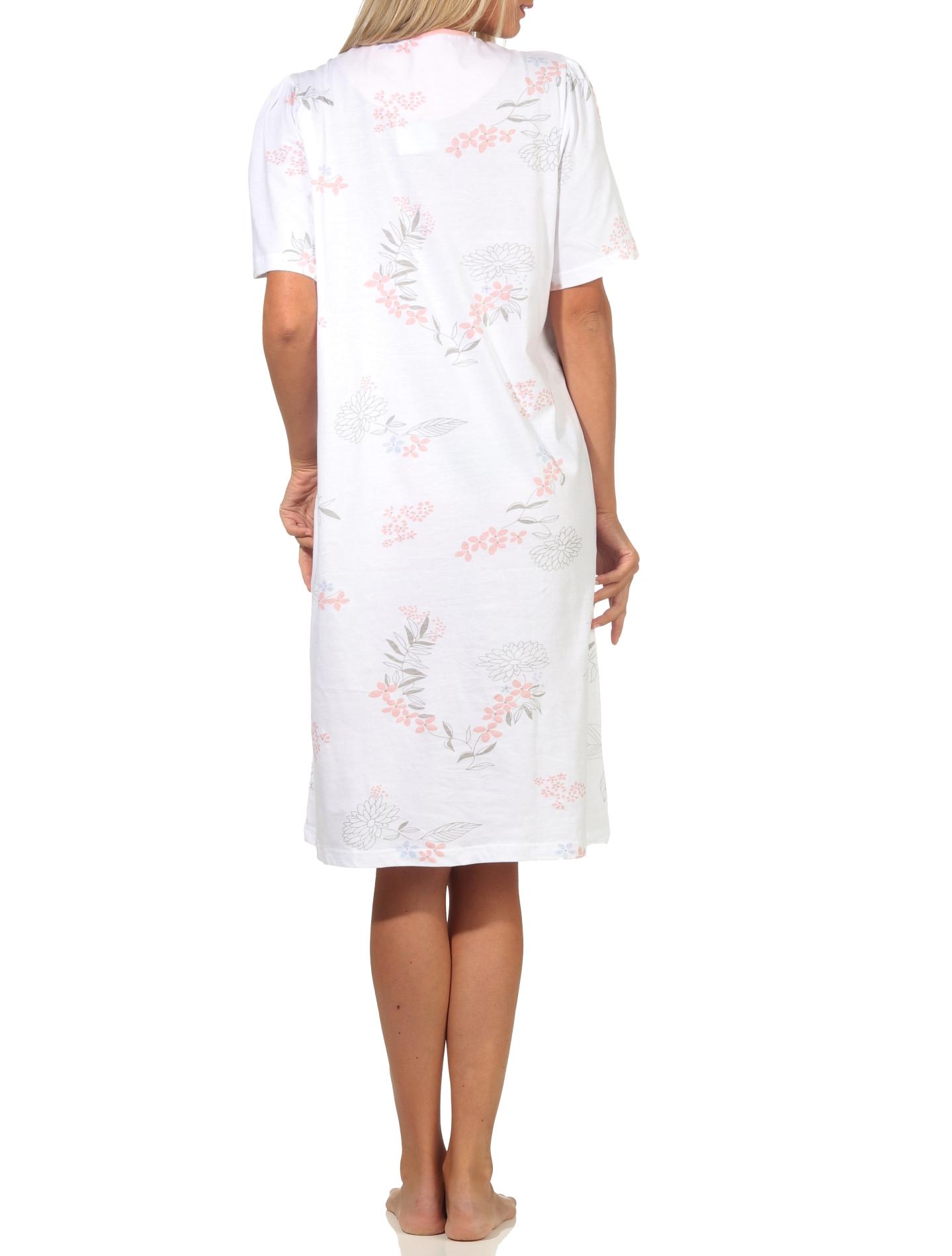 Damen Nachthemd kurzarm klassische Design mit Knopfleiste am Hals – 112 210 90 310 Damen Nachthemd kurzarm klassische Design mit Knopfleiste am Hals – 112 210 90 310