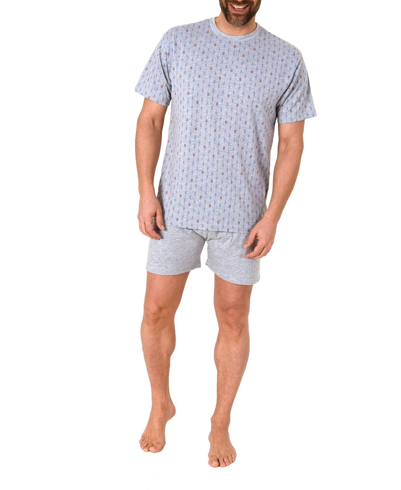 Edler Herren kurzarm Schlafanzug Shorty Pyjama - 112 105 10 711