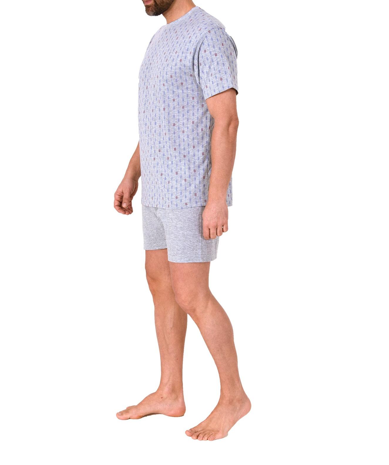 Edler Herren kurzarm Schlafanzug Shorty Pyjama - 112 105 10 711