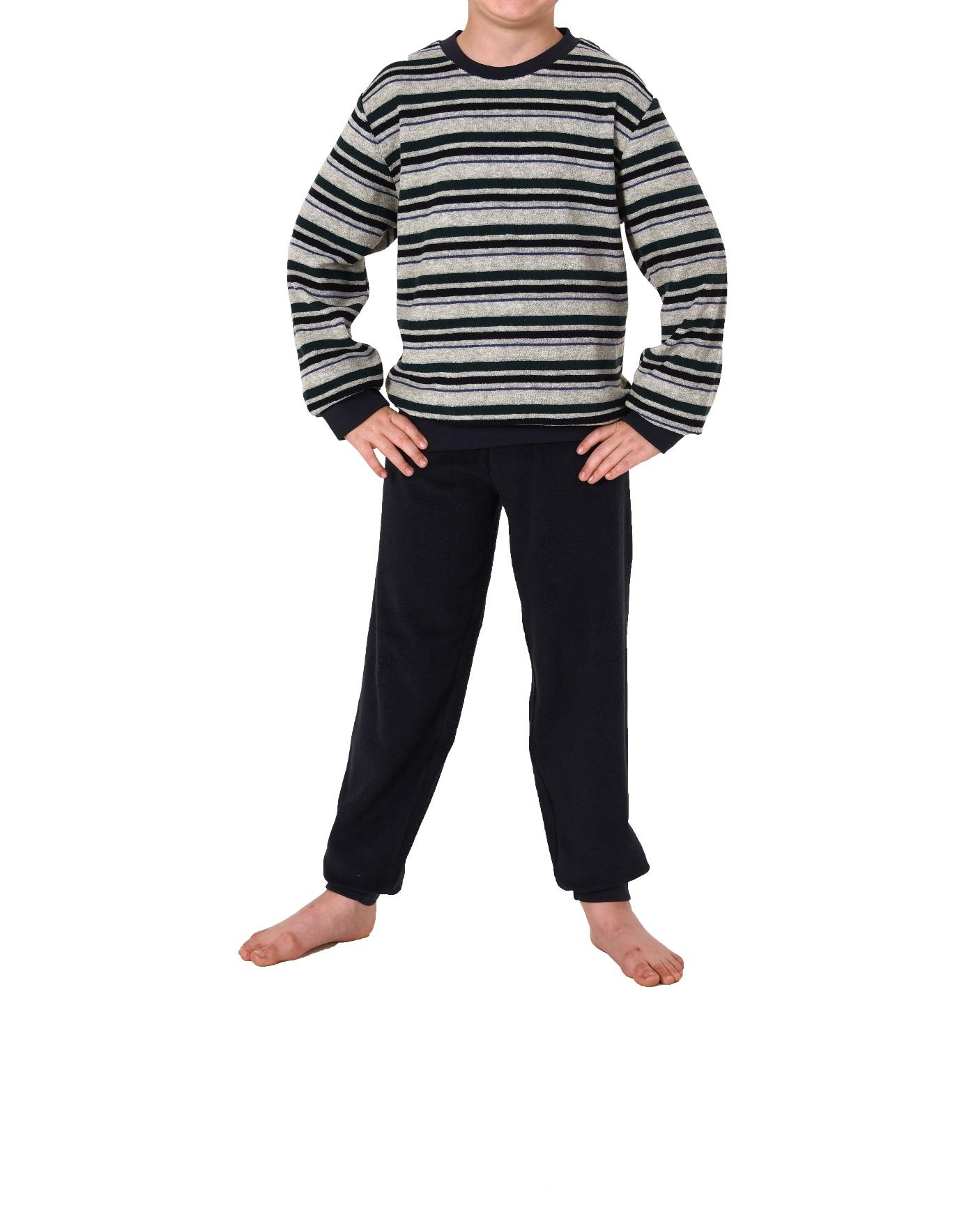 Toller Jungen Frottee Pyjama langarm Schlafanzug mit Bündchen - 212 501 13 804 Toller Jungen Frottee Pyjama langarm Schlafanzug mit Bündchen - 212 501 13 804