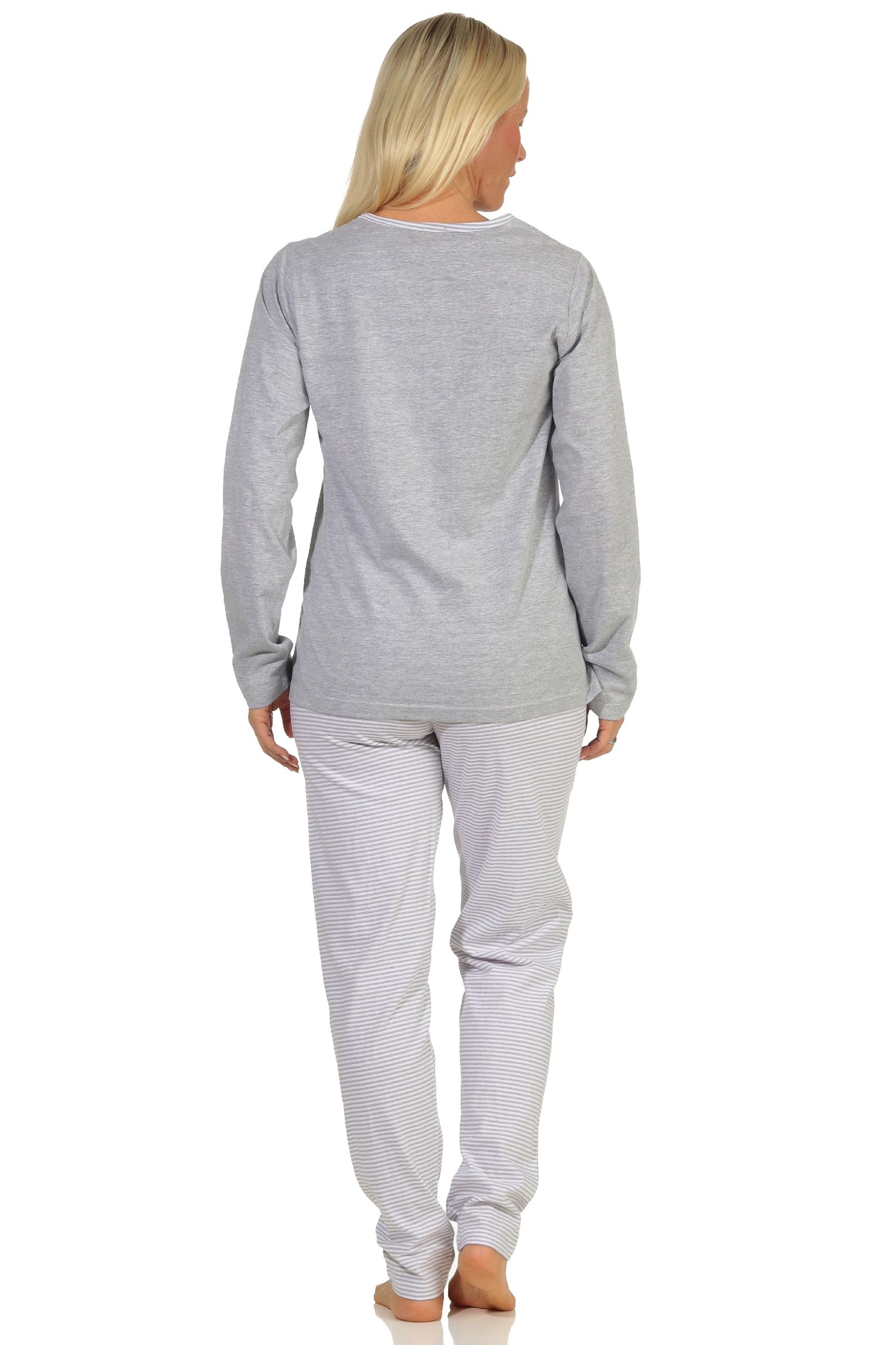 Damen Schlafanzug Pyjama langarm mit tollem Print "New York City Loving" - 66366 Damen Schlafanzug Pyjama langarm mit tollem Print "New York City Loving" - 66336