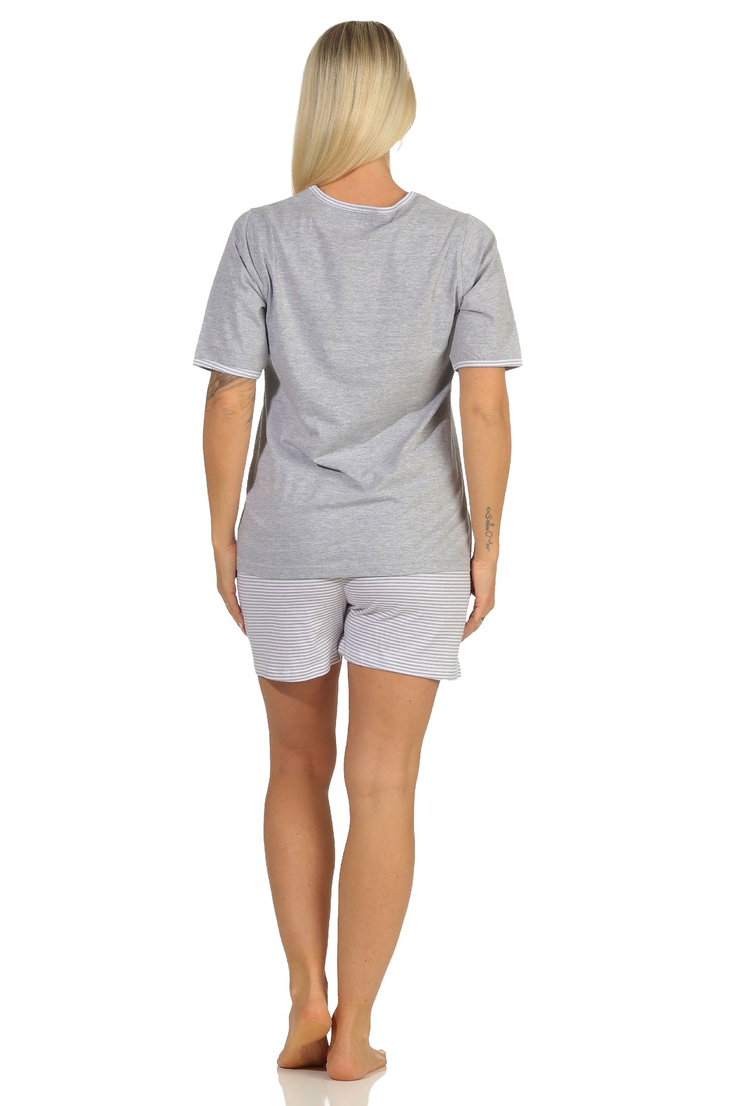 Toller Damen Shorty-Schlafanzug, kurze Hose, mit Frontprint "New York City Loving" 66338 Toller Damen Shorty-Schlafanzug, kurze Hose, mit Frontprint "New York City Loving" 66338