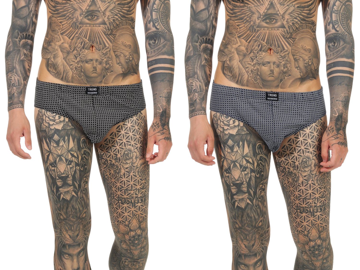 Trend Herren Unterhose, Rio Slip 2er Pack in elegantem Muster - 65714_44413010106