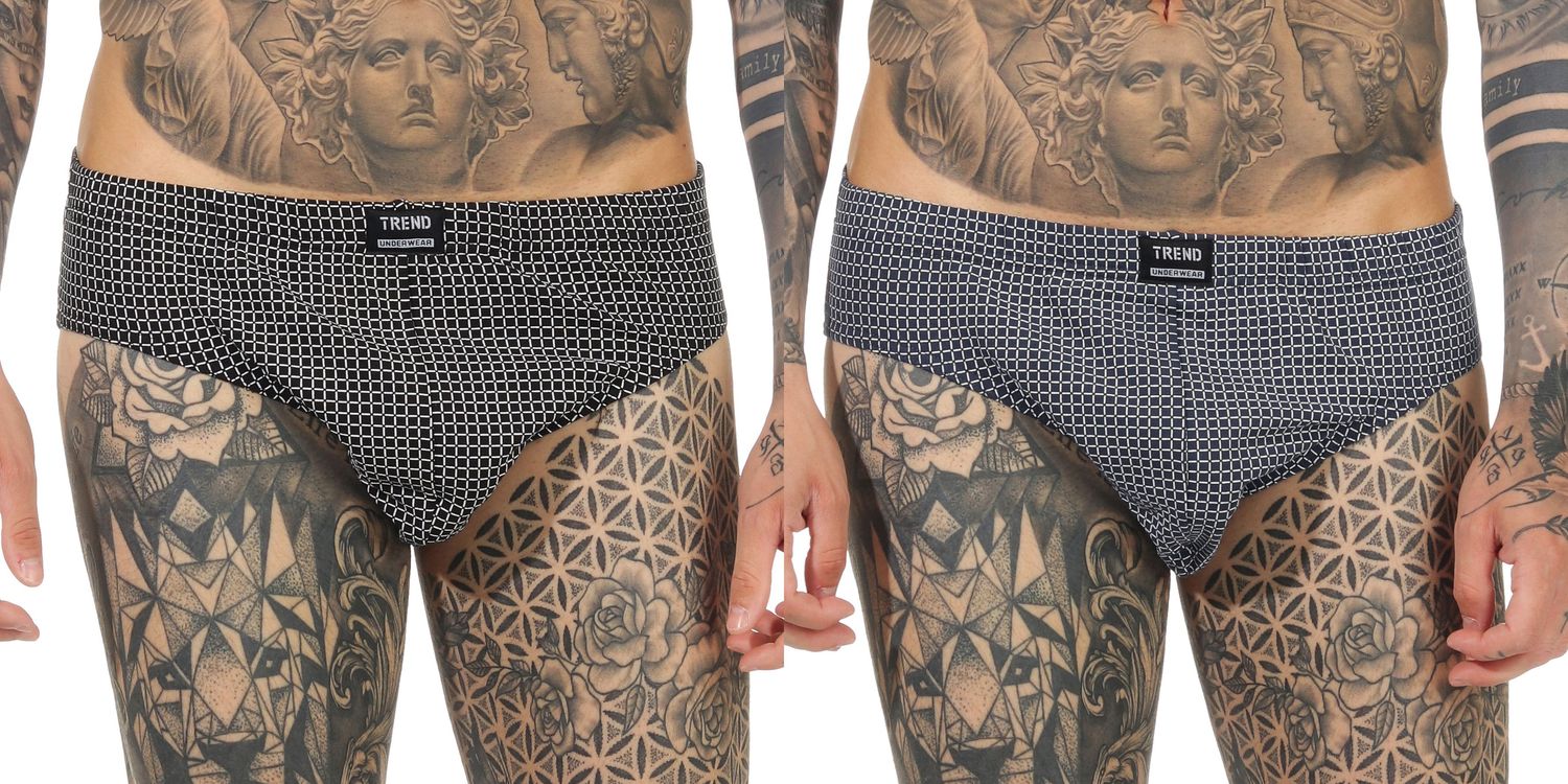 Trend Herren Unterhose, Rio Slip 2er Pack in elegantem Muster - 65714_44413010106