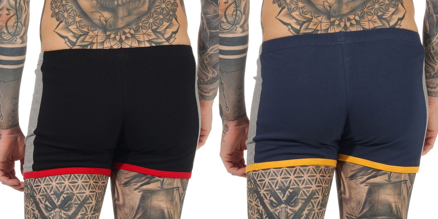 Herren Unterhosen, Retro Pants 2er Pack in sportlichem Design 65722_44413210106 Herren Unterhosen, Retro Pants - 2er Pack in sportlichem Design - 65722_44413210106