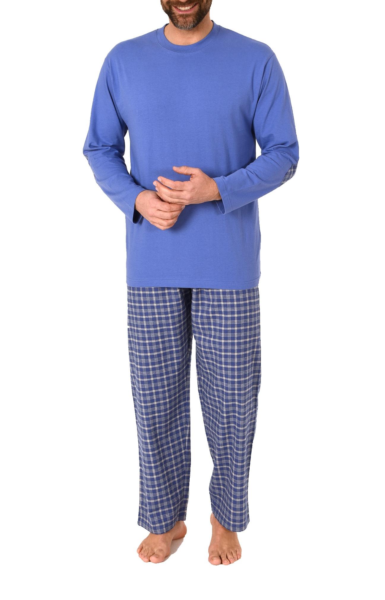 Herren Schlafanzug Pyjama lang mit Flanell Hose - auch in Übergrößen - 222 101 10 851 Herren Schlafanzug Pyjama lang mit Flanell Hose - auch in Übergrößen - 222 101 10 851