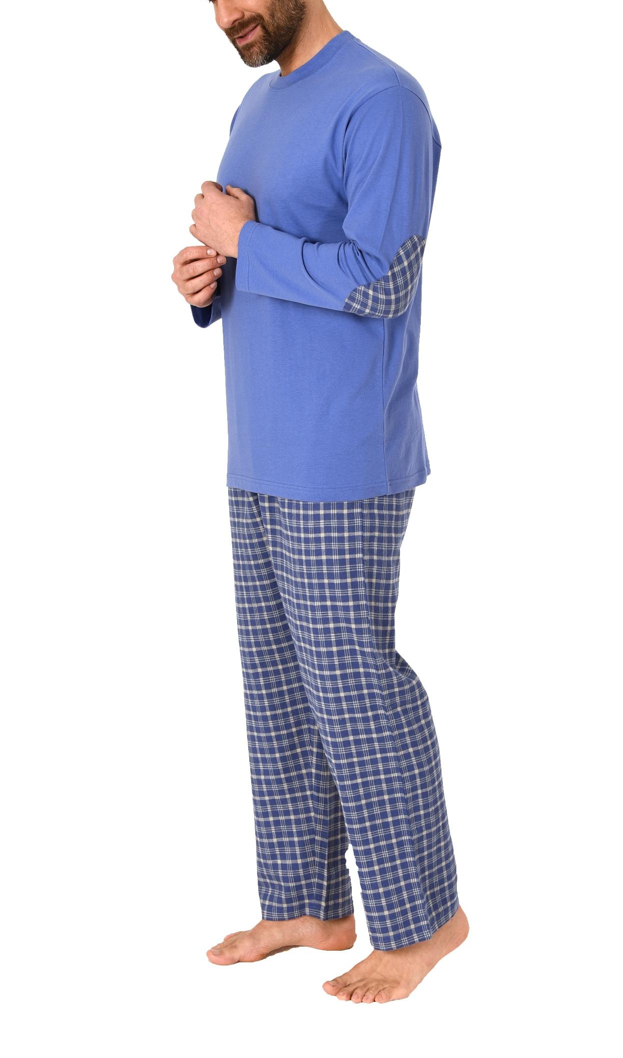 Herren Schlafanzug Pyjama lang mit Flanell Hose - auch in Übergrößen - 222 101 10 851 Herren Schlafanzug Pyjama lang mit Flanell Hose - auch in Übergrößen - 222 101 10 851