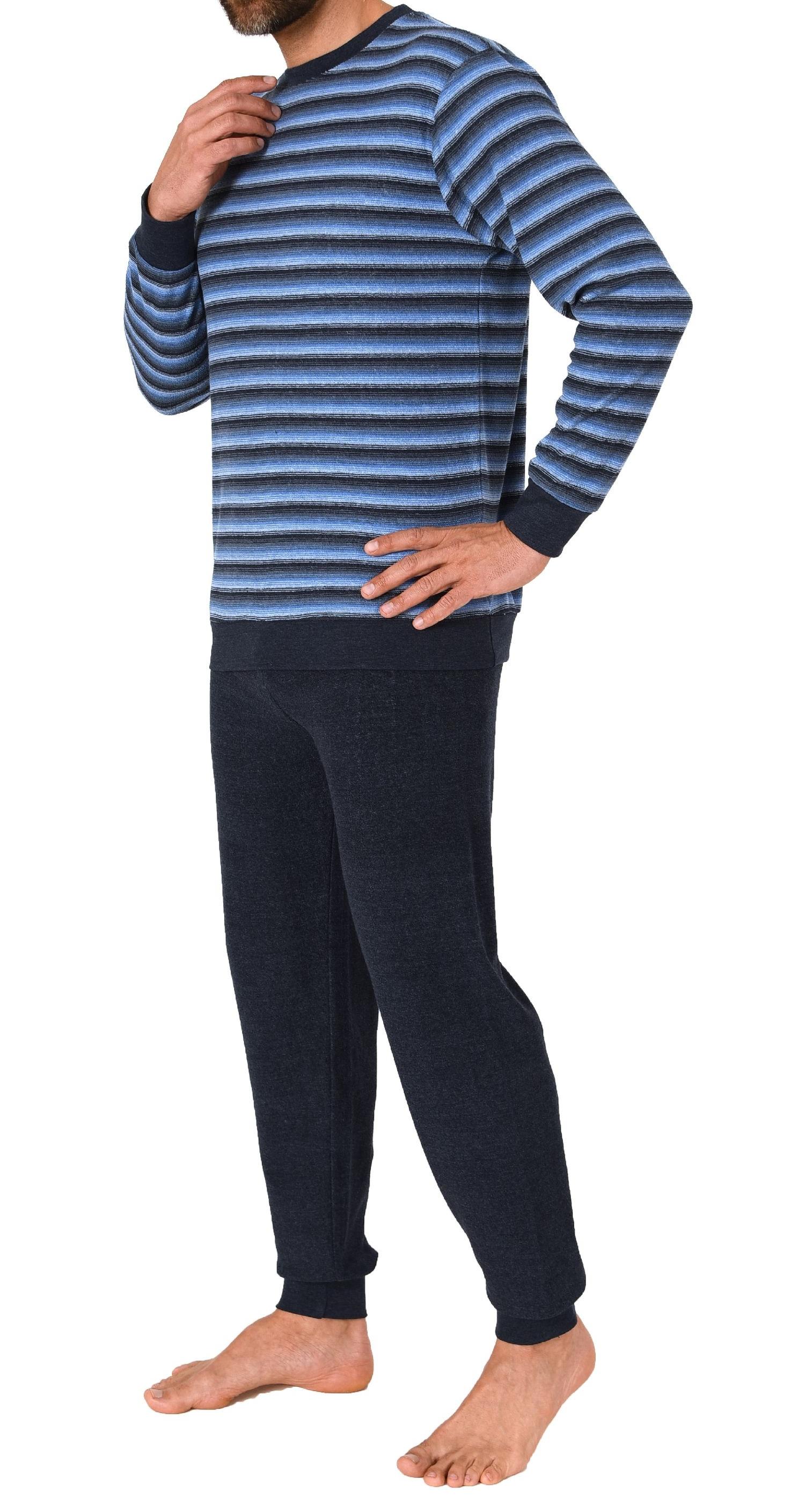 Edler Herren Frottee Pyjama Schlafanzug mit Bündchen - auch in Übergrößen - 212 101 13 754 Edler Herren Frottee Pyjama Schlafanzug mit Bündchen - auch in Übergrößen - 212 101 13 754