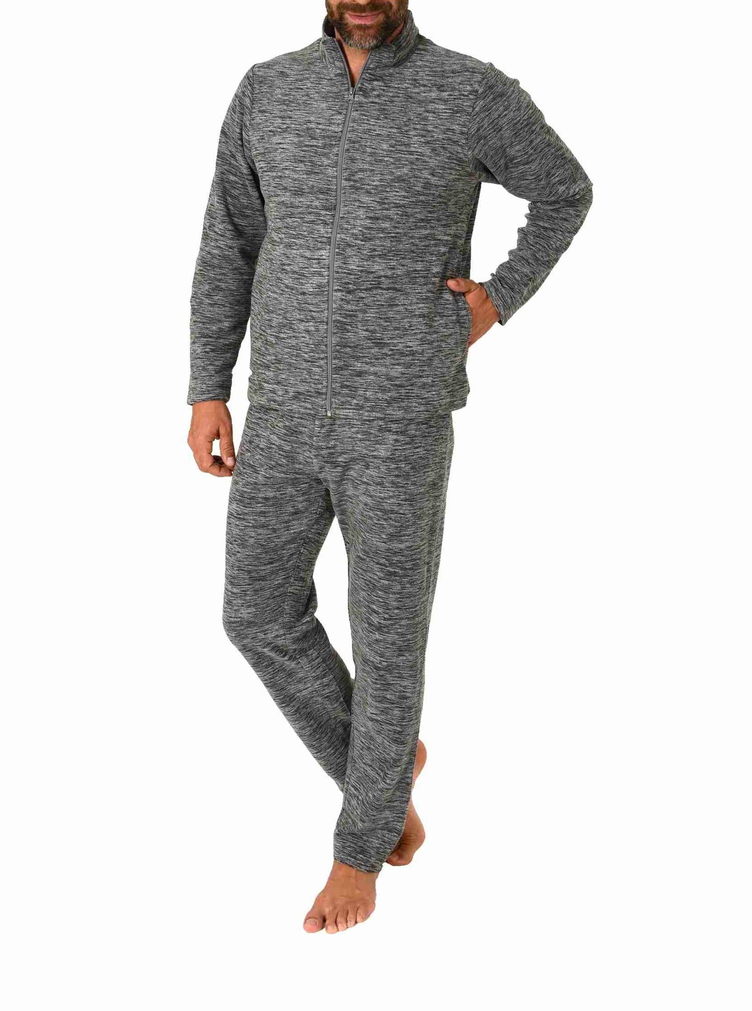 Eleganter Polarfleece Herren Hausanzug Trainingsanzug Freizeitanzug Jogginganzug