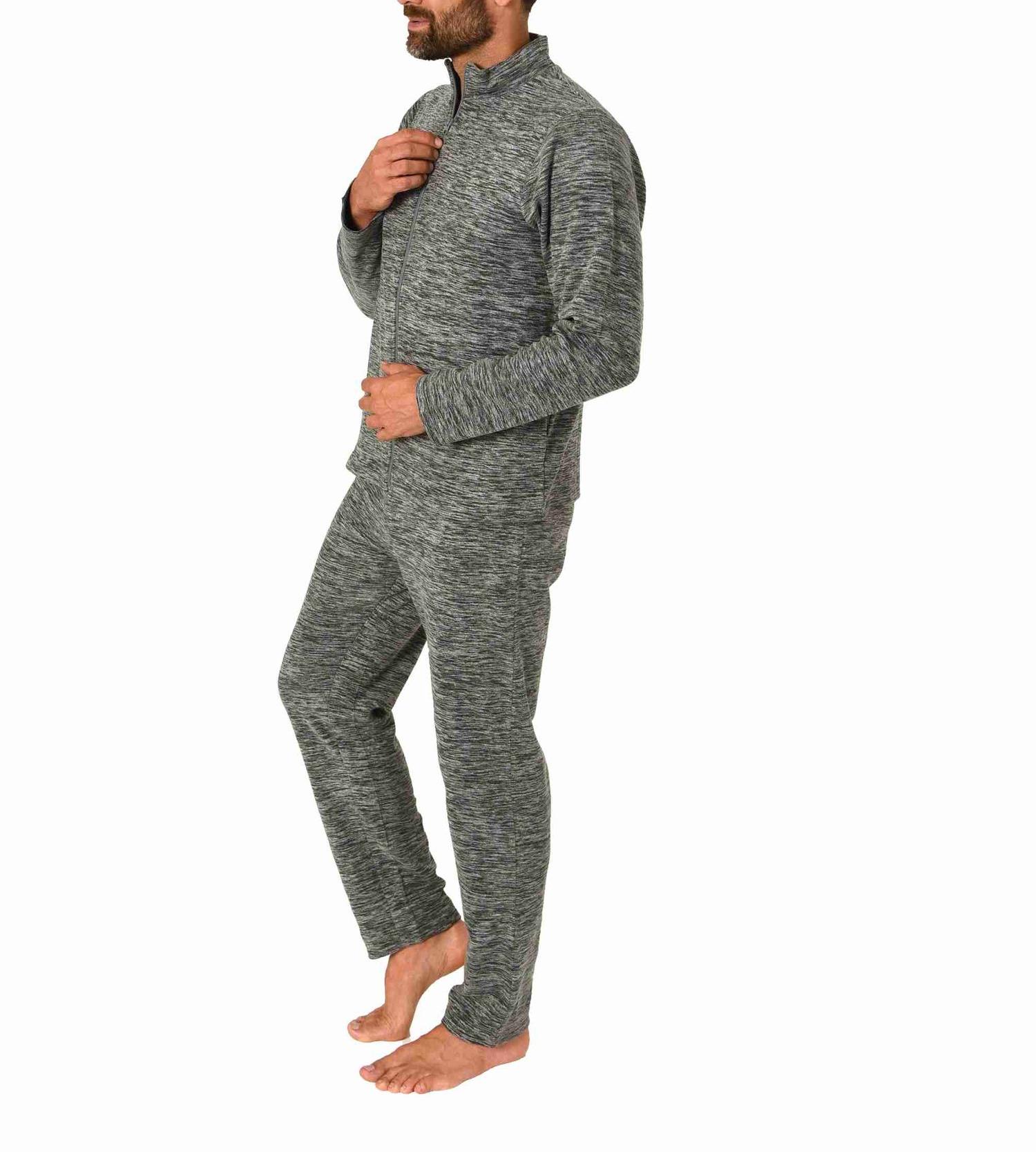 Eleganter Polarfleece Herren Hausanzug Trainingsanzug Freizeitanzug Jogginganzug