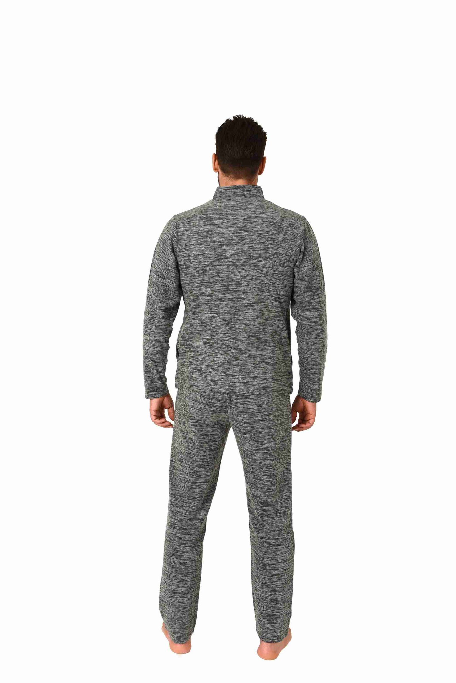 Eleganter Polarfleece Herren Hausanzug Trainingsanzug Freizeitanzug Jogginganzug