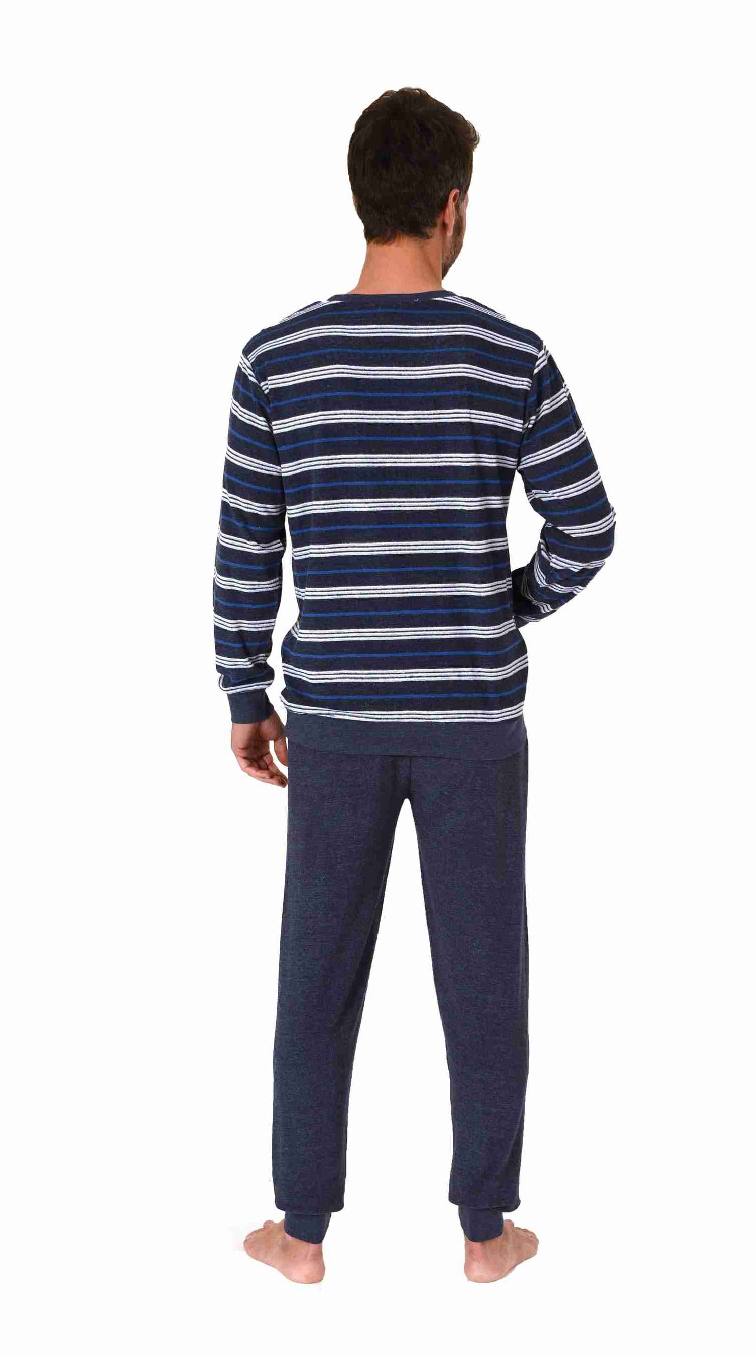 Edler Herren Frottee Pyjama Schlafanzug mit Bündchen - auch in Übergrössen - 222 13 802 Edler Herren Frottee Pyjama Schlafanzug mit Bündchen - auch in Übergrössen - 222 13 802
