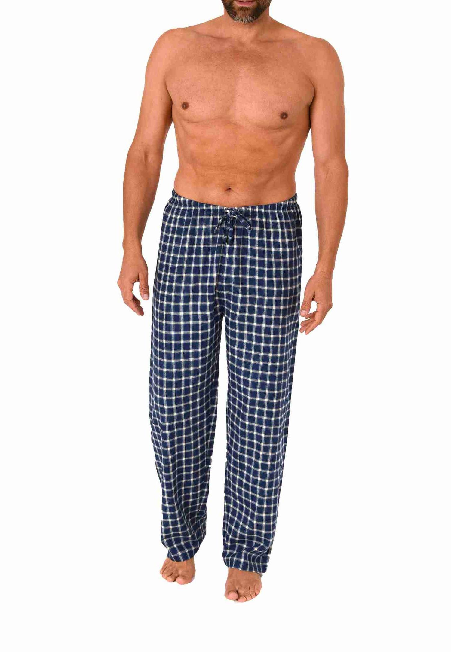 Herren Flanell Schlafanzug Pyjama Hose lang in Karo Optik aus Baumwolle - 222 122 15 870 Herren Flanell Schlafanzug Pyjama Hose lang in Karo Optik aus Baumwolle - 222 122 15 870