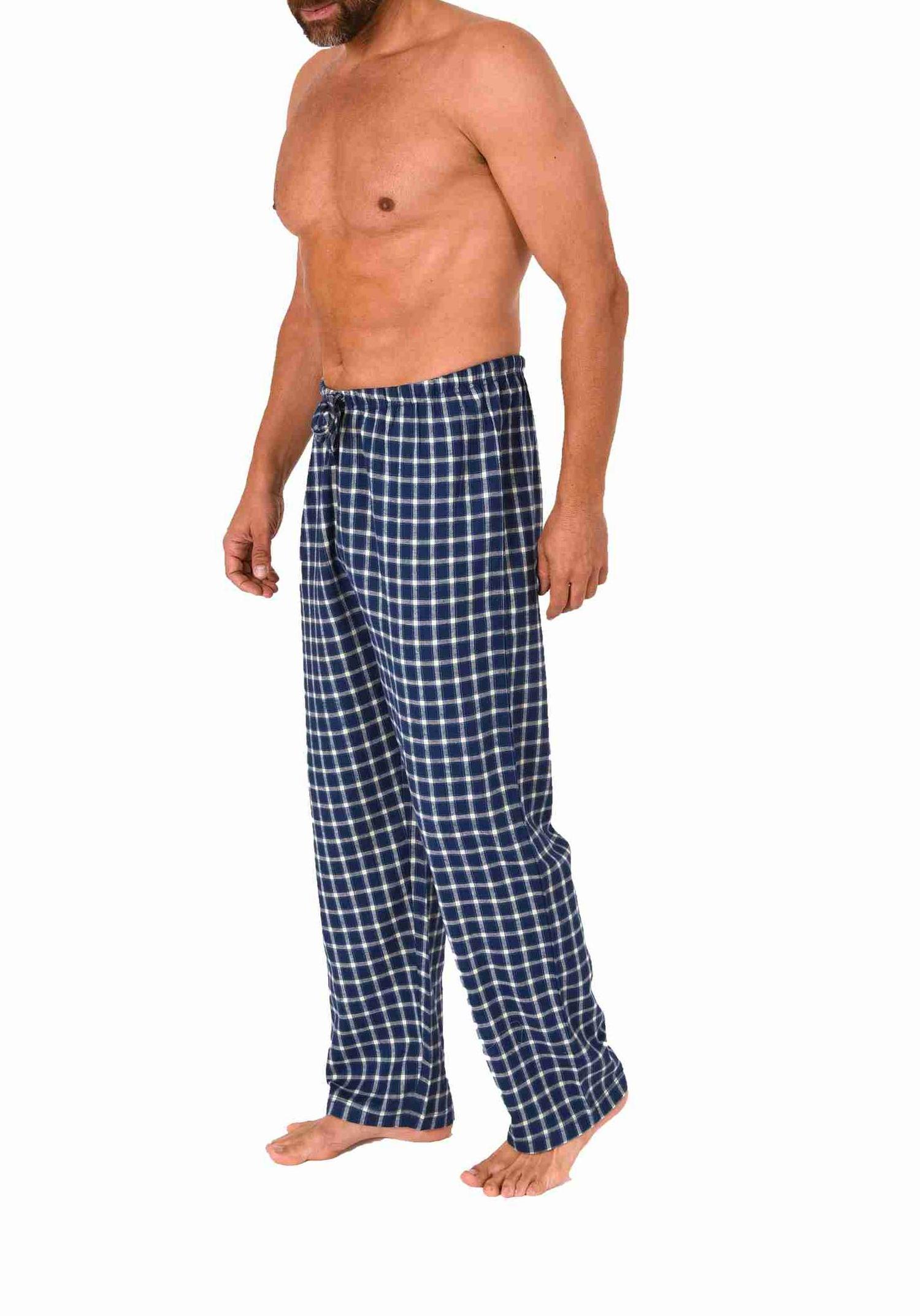 Herren Flanell Schlafanzug Pyjama Hose lang in Karo Optik aus Baumwolle - 222 122 15 870 Herren Flanell Schlafanzug Pyjama Hose lang in Karo Optik aus Baumwolle - 222 122 15 870