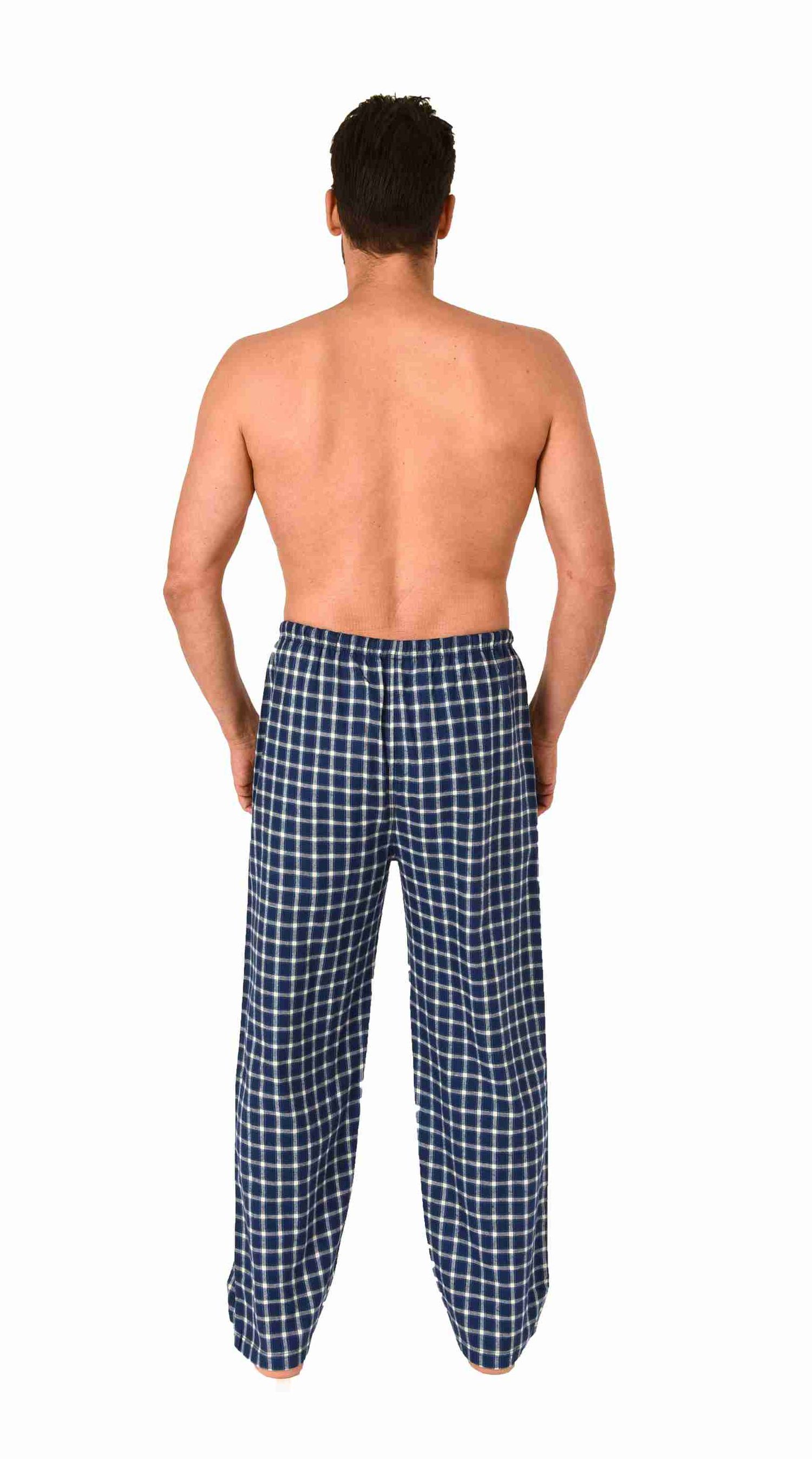 Herren Flanell Schlafanzug Pyjama Hose lang in Karo Optik aus Baumwolle - 222 122 15 870 Herren Flanell Schlafanzug Pyjama Hose lang in Karo Optik aus Baumwolle - 222 122 15 870