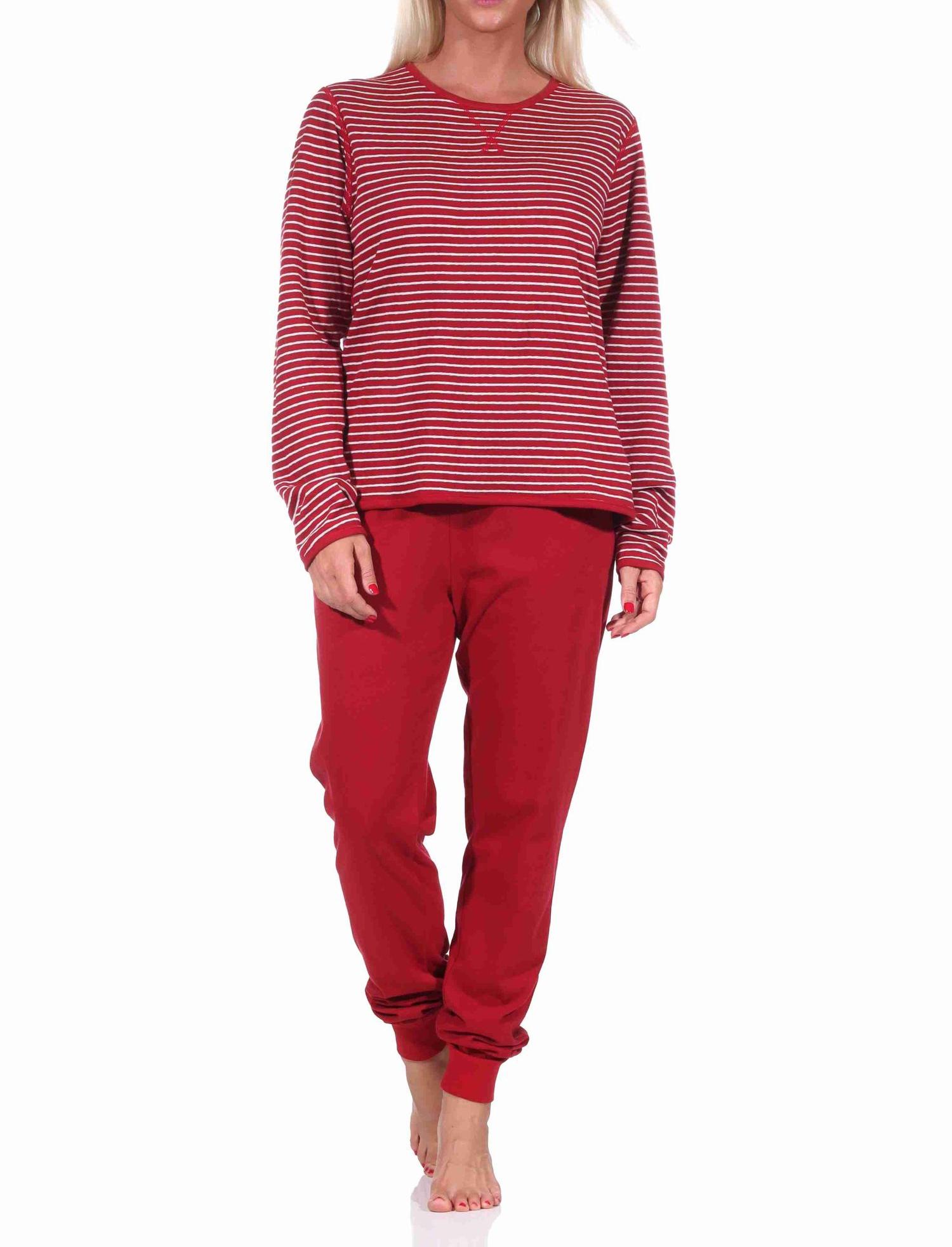 Damen Wende Pyjama langarm Schlafanzug - 222 201 10 691