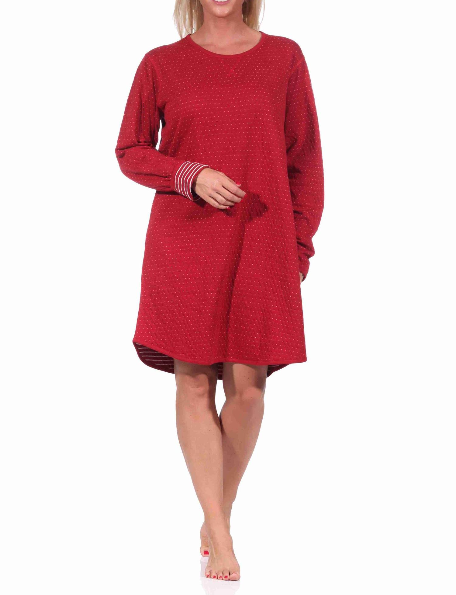 Damen Wende Nachthemd langarm in toller Optik - 222 213 10 691