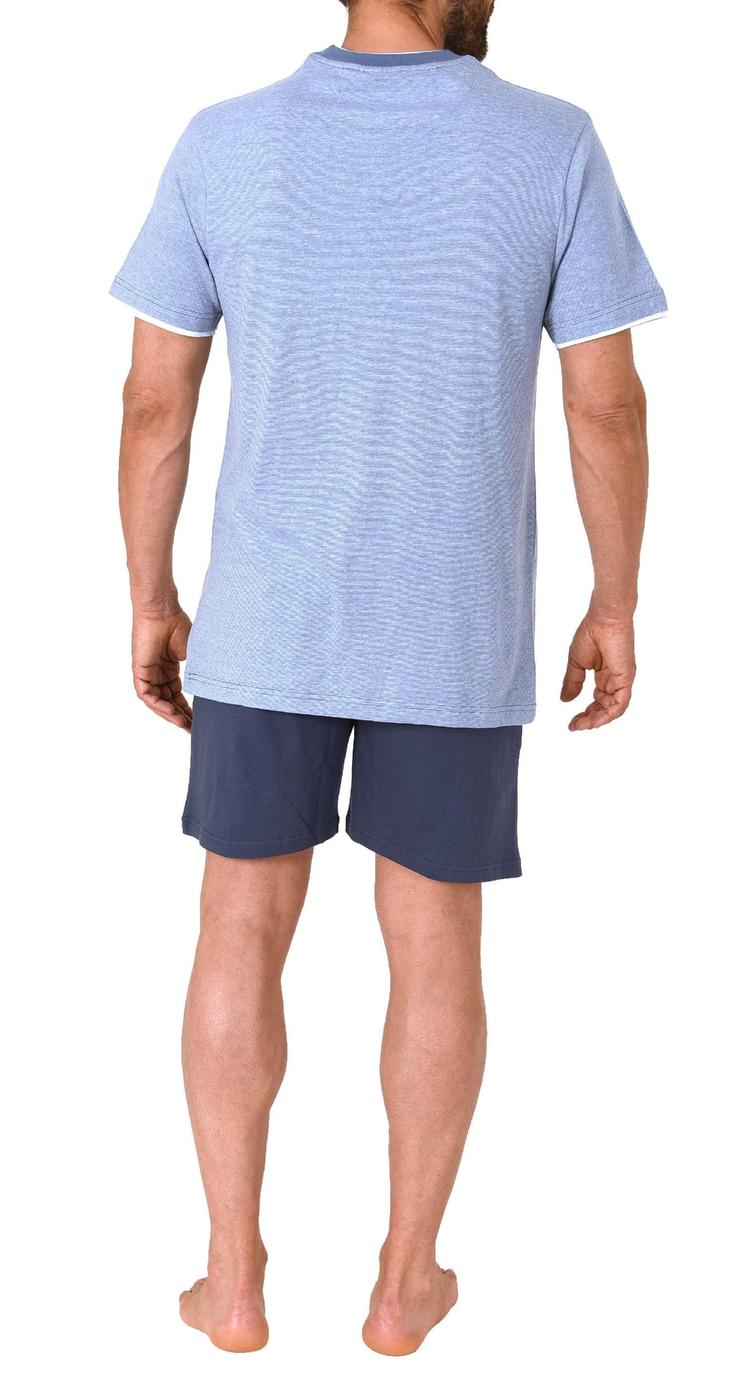 Normann Herren kurzarm Schlafanzug Shorty Pyjama in chilliger Optik - auch in Übergrössen - 123 105 90 590 Normann Herren kurzarm Schlafanzug Shorty Pyjama in chilliger Optik - auch in Übergrössen