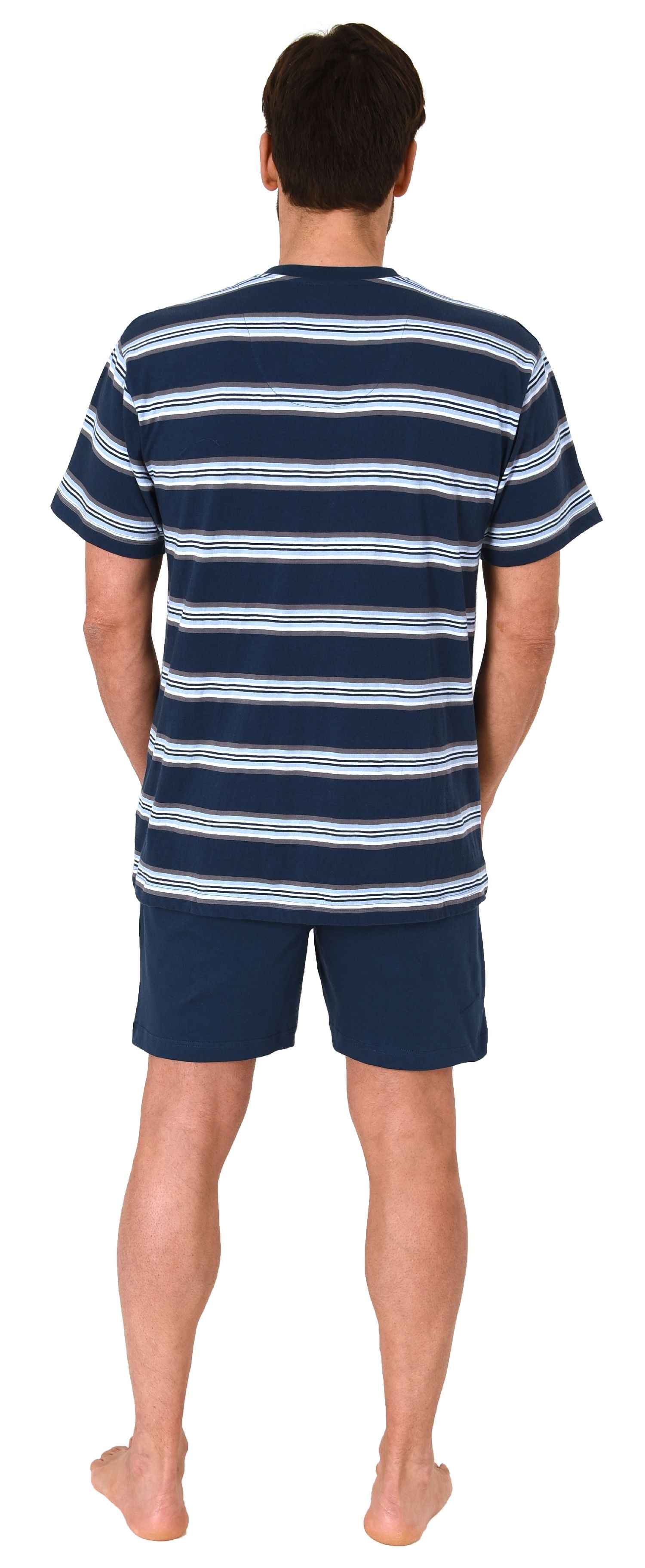 Normann Herren Kurzarm Schlafanzug Shorty Pyjama in wunderschöner Streifenoptik - 123 105 90 704 Normann Herren Kurzarm Schlafanzug Shorty Pyjama in wunderschöner Streifenoptik