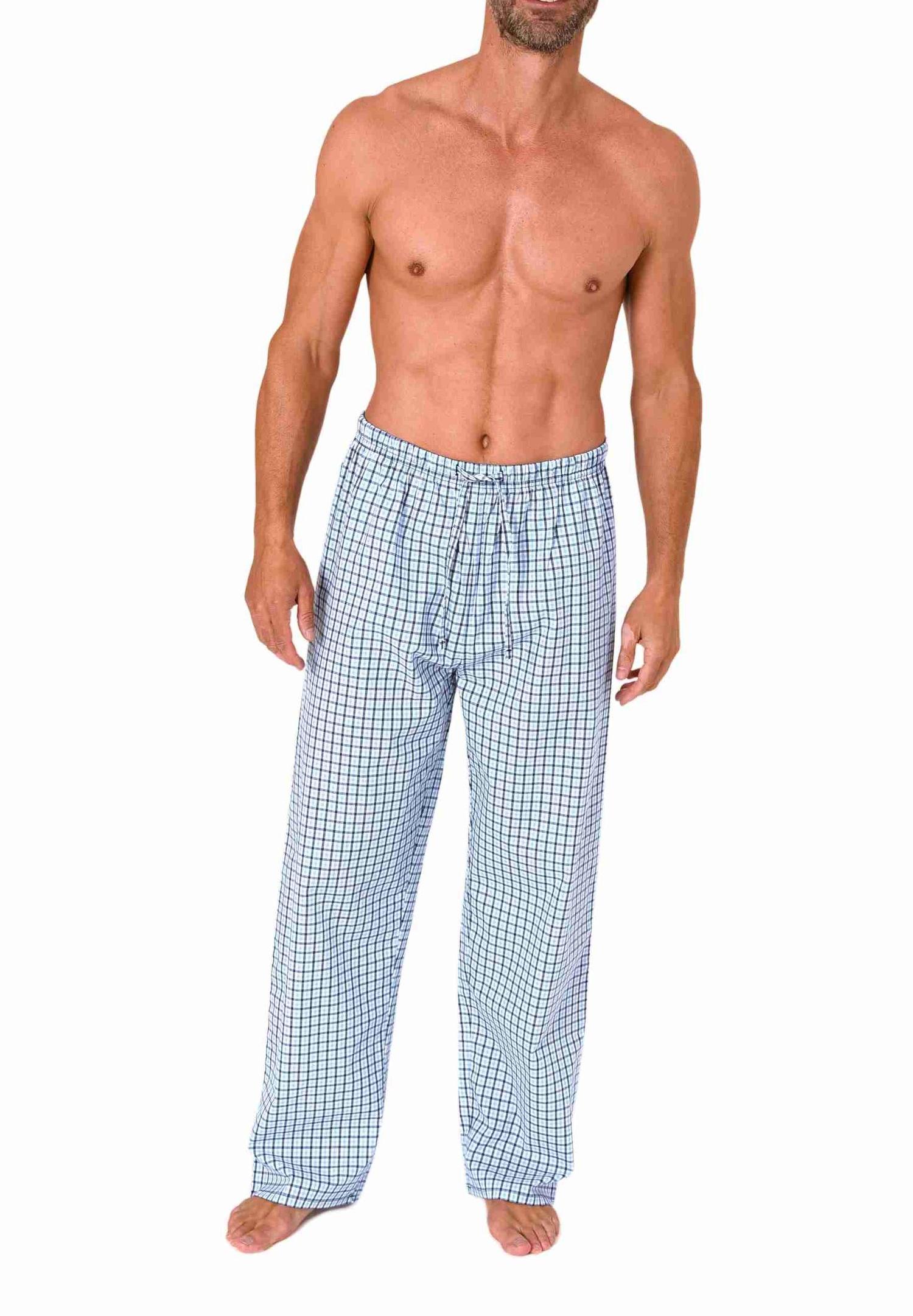 Herren Schlafanzug Pyjama Hose lang kariert aus Baumwolle Herren Schlafanzug Pyjama Hose lang kariert aus Baumwolle