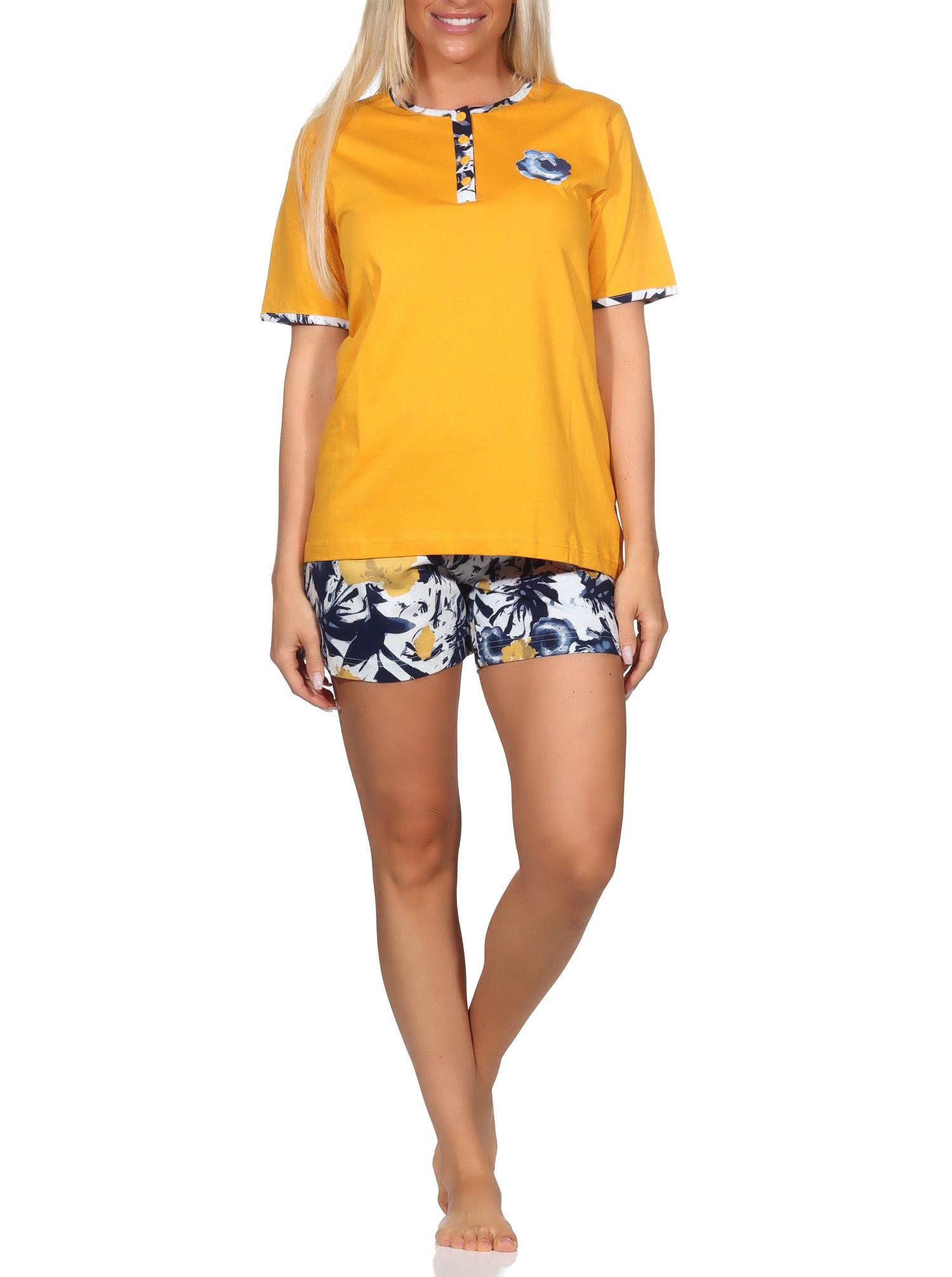 Normann Damen kurzarm Shorty Schlafanzug Pyjama in tollem Design, auch in Übergrössen Normann Damen kurzarm Shorty Schlafanzug Pyjama in tollem Design, auch in Übergrössen