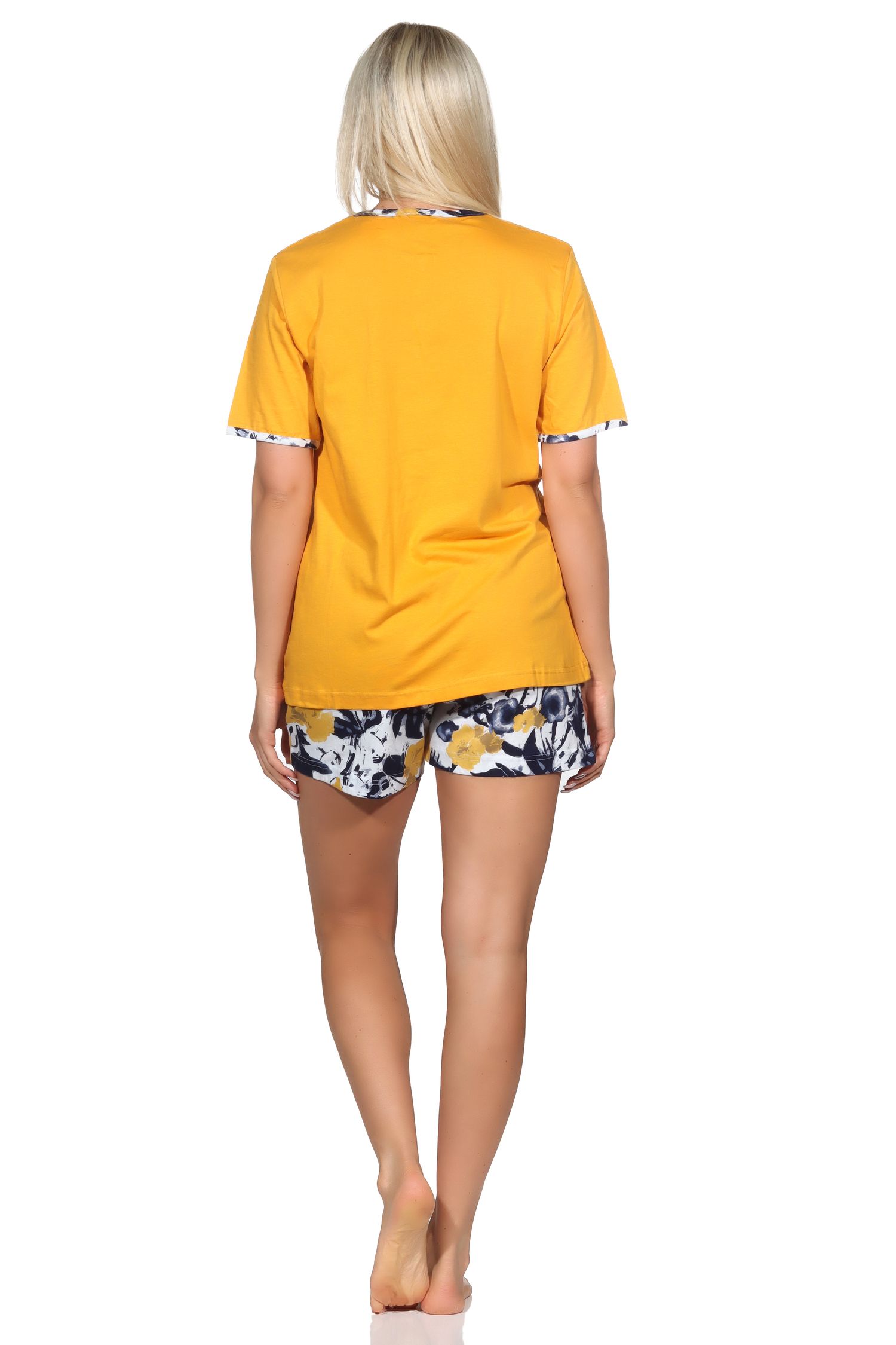 Normann Damen kurzarm Shorty Schlafanzug Pyjama in tollem Design, auch in Übergrössen - 102 205 90 665v Normann Damen kurzarm Shorty Schlafanzug Pyjama in tollem Design, auch in Übergrössen