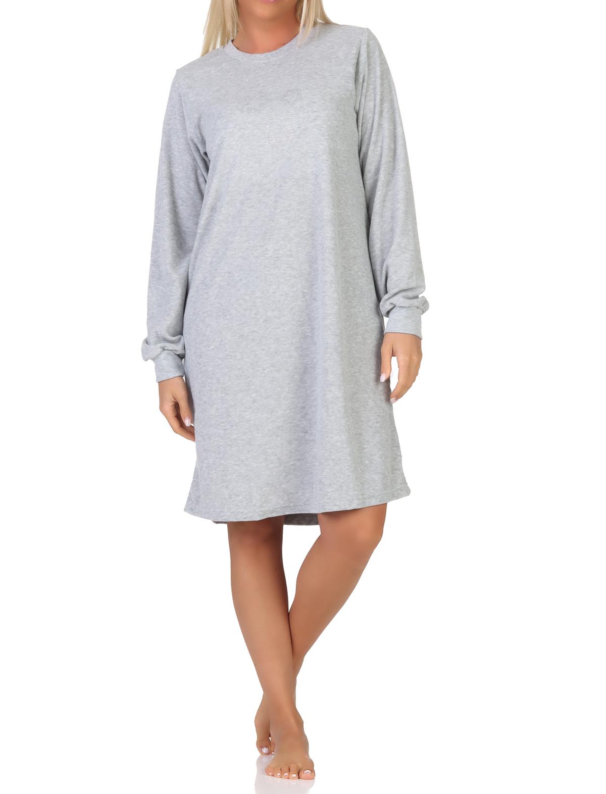Normann Damen Frottee Nachthemd Hauskleid Loungewear mit Sternenmotiv - auch in Übergröße Normann Damen Frottee Nachthemd Hauskleid Loungewear mit Sternenmotiv - auch in Übergröße