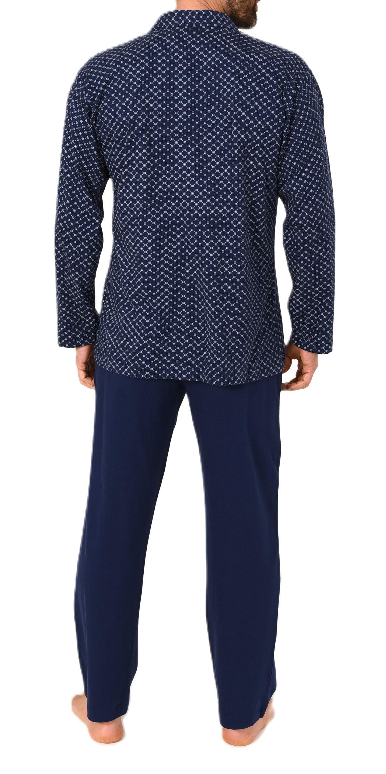 Normann Herren Langarm Schlafanzug Pyjama zum durchknöpfen, auch in Übergrössen Normann Herren Langarm Schlafanzug Pyjama zum durchknöpfen, auch in Übergrössen