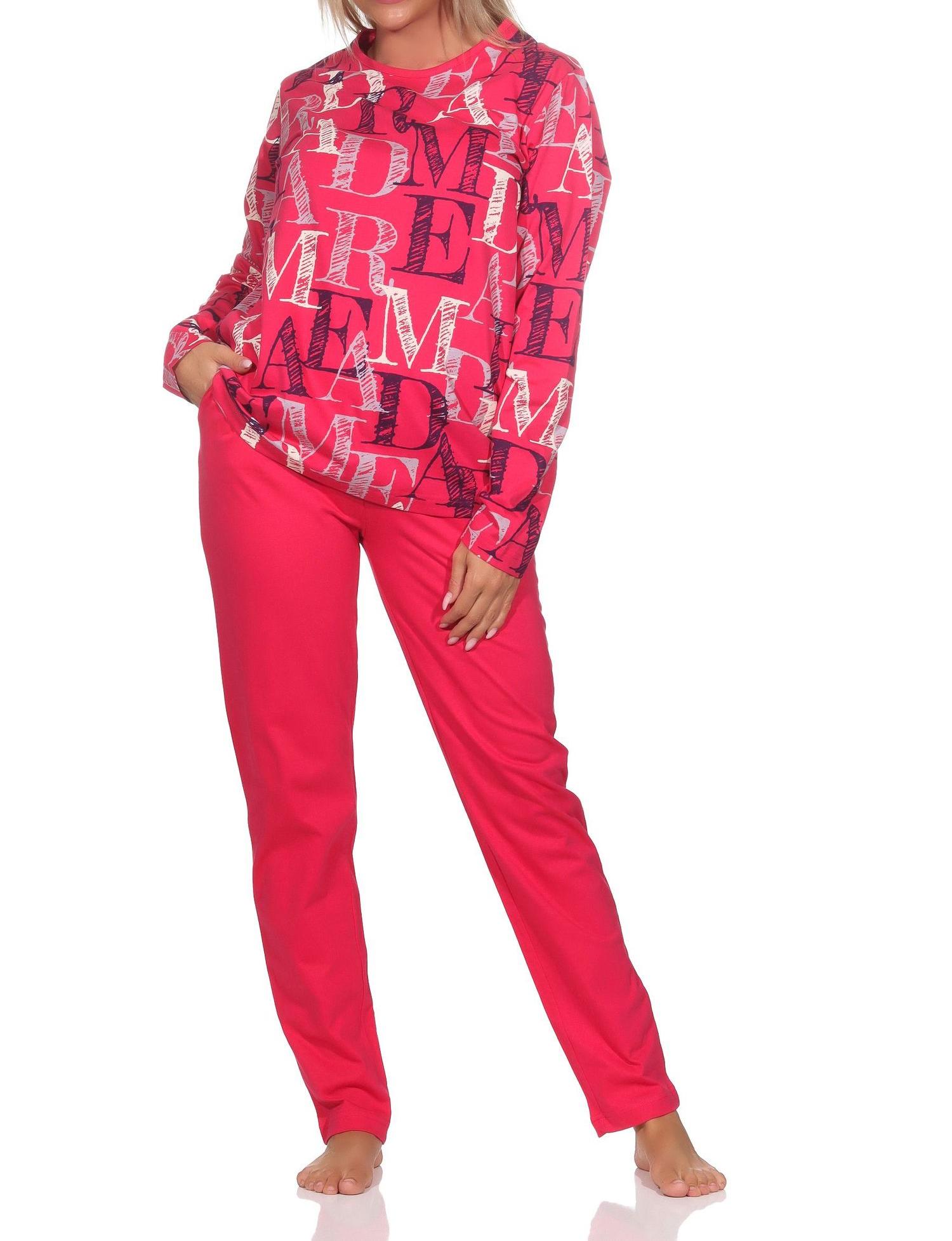 Normann Damen langarm Schlafanzug Pyjama - auch in Übergrössen Normann Damen langarm Schlafanzug Pyjama - auch in Übergrössen