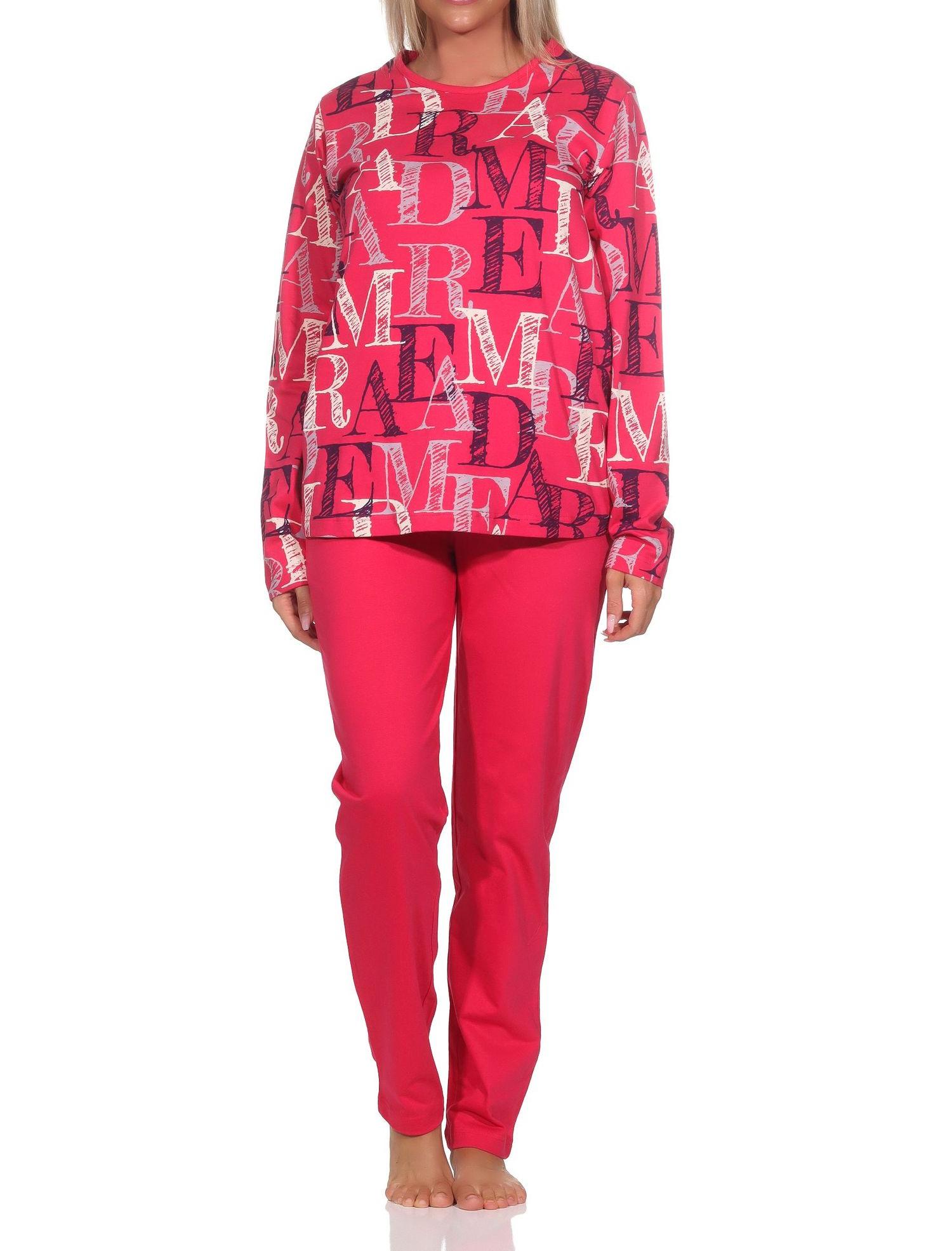 Normann Damen langarm Schlafanzug Pyjama - auch in Übergrössen Normann Damen langarm Schlafanzug Pyjama - auch in Übergrössen