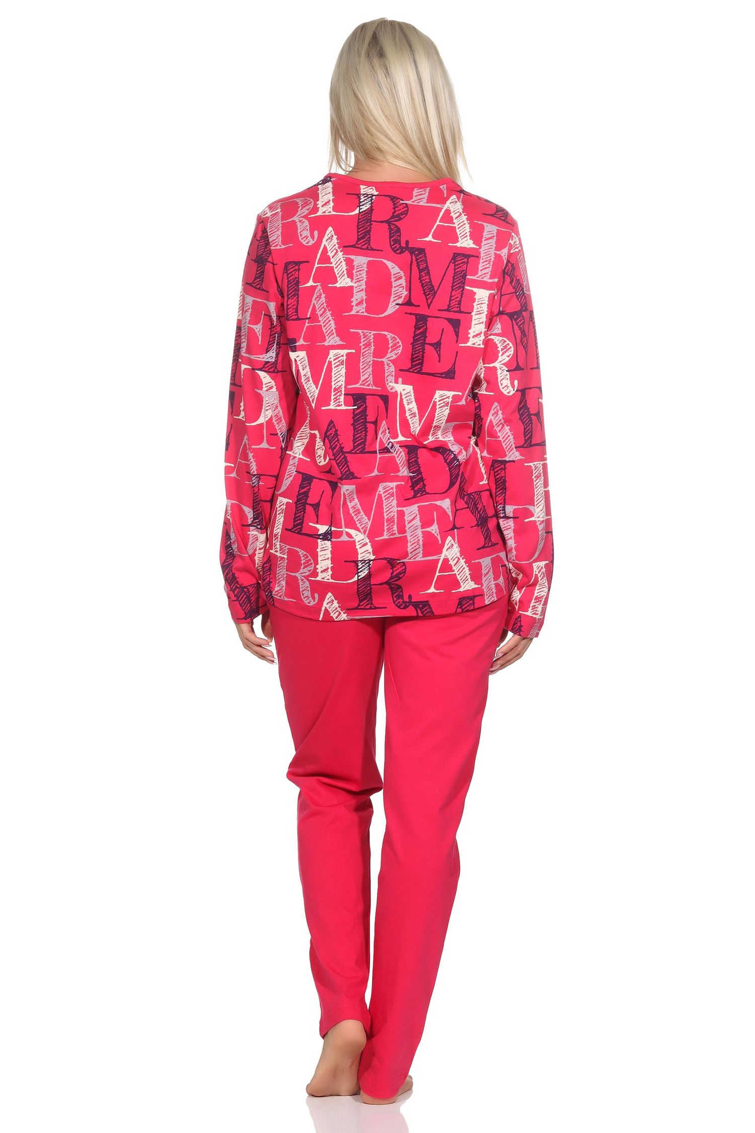 Normann Damen langarm Schlafanzug Pyjama - auch in Übergrössen Normann Damen langarm Schlafanzug Pyjama - auch in Übergrössen